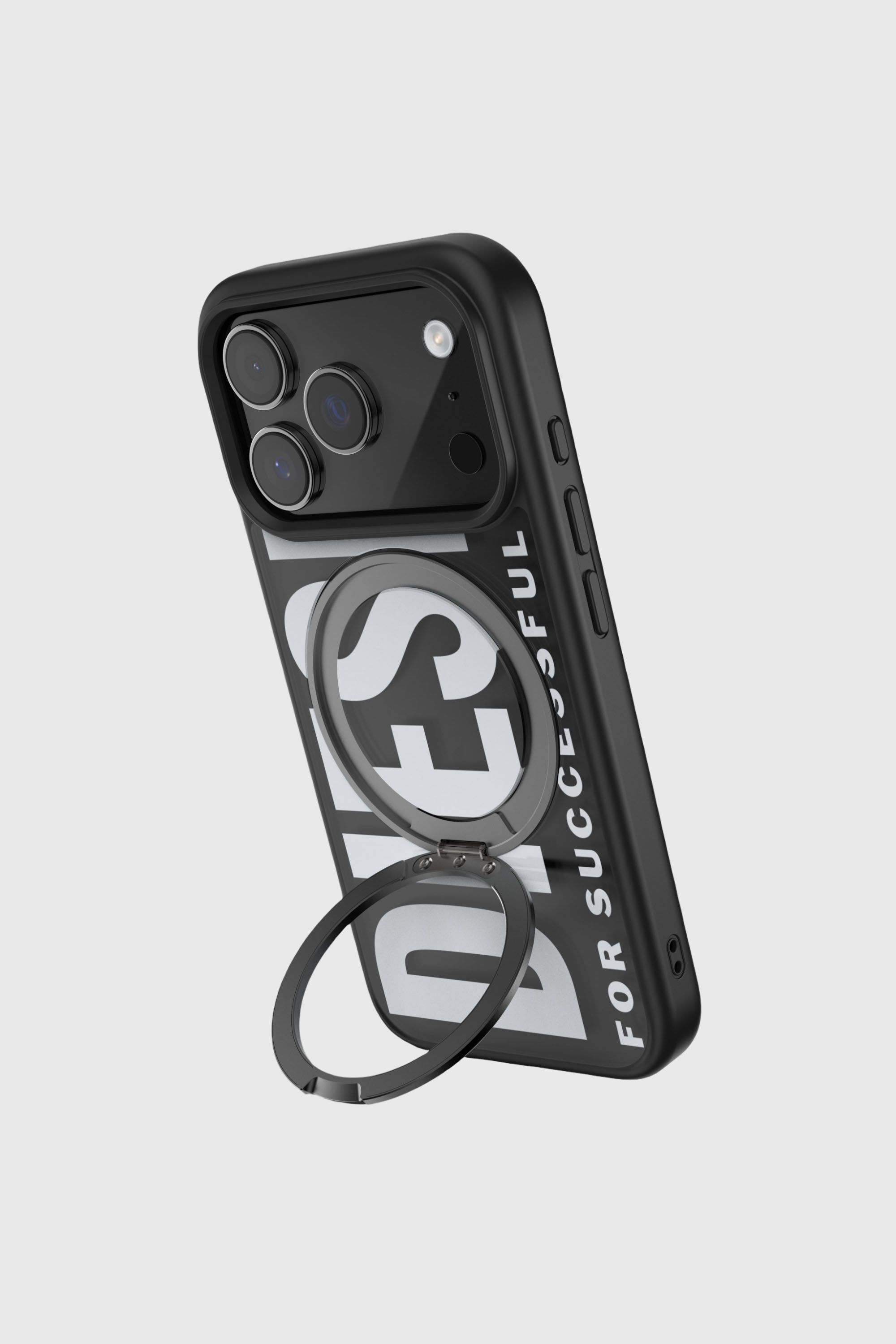 Diesel - 60405 RING STAND CASE RING STAND, Funda Ringstand-Magsafe para iPhone 17 Pro Unisex in Negro - 4