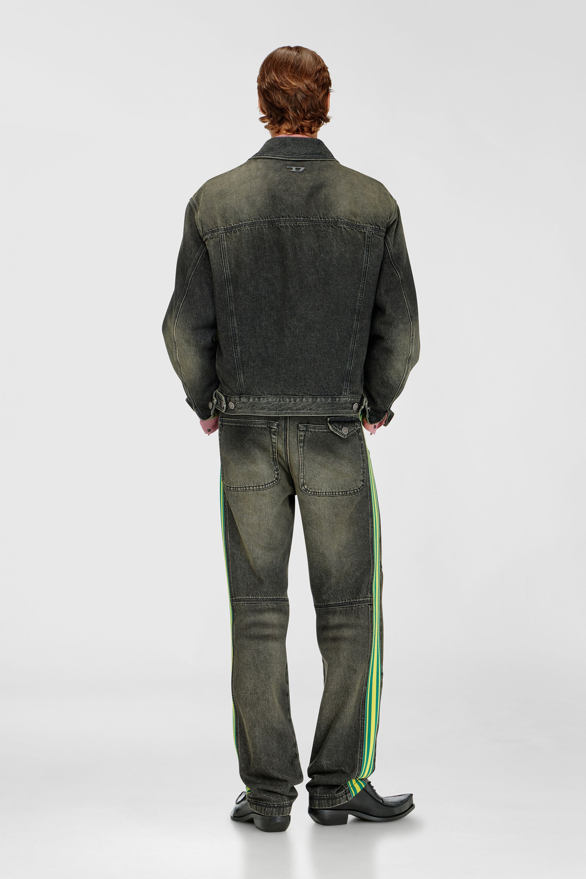 Diesel - Regular Jeans D-Arbus 0DBEZ Hombre, Negro/Gris oscuro - 3