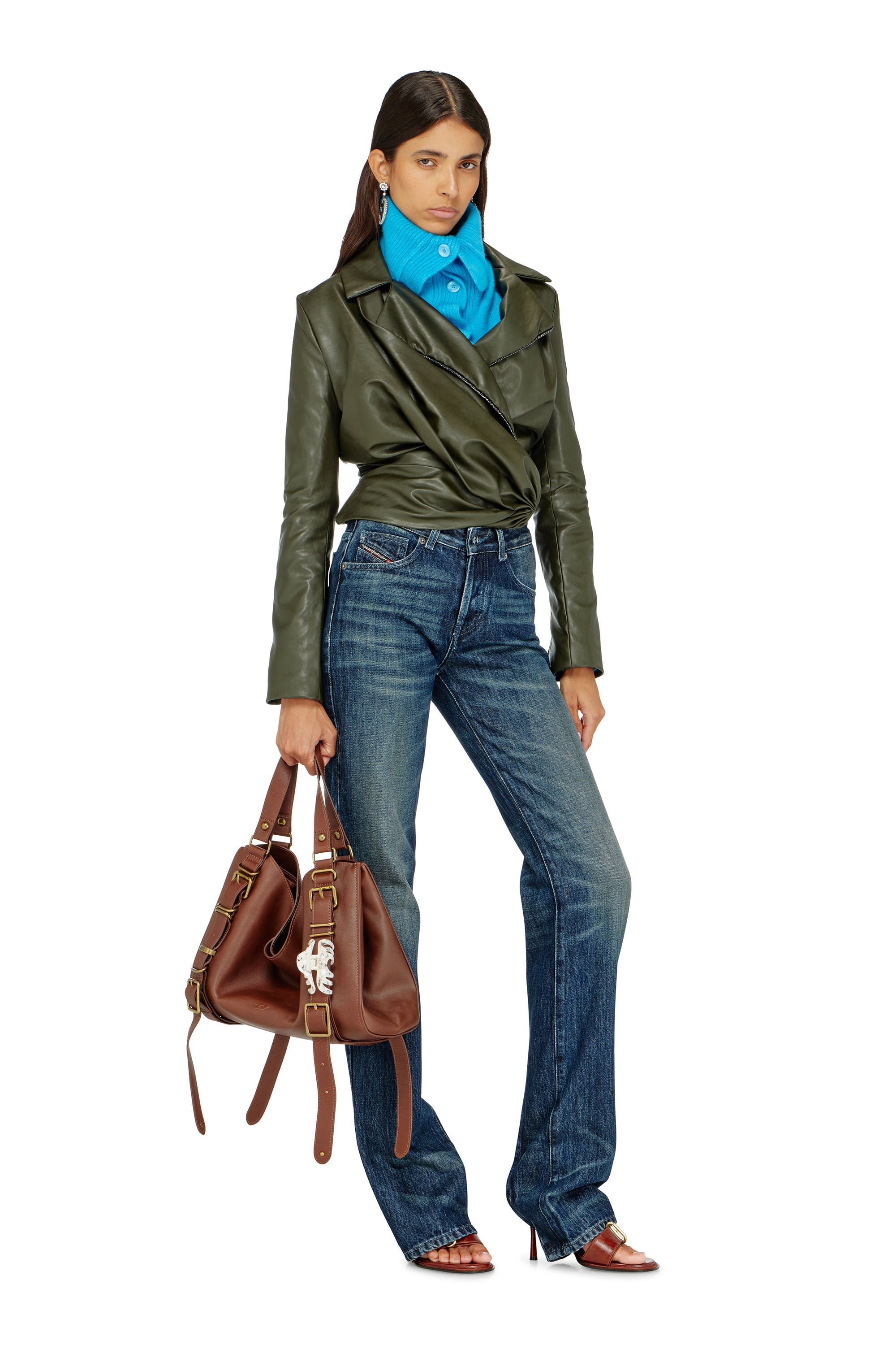 Diesel - G-DRAP, Chaqueta con efecto drapeado y cruzado Mujer in ToBeDefined - 1