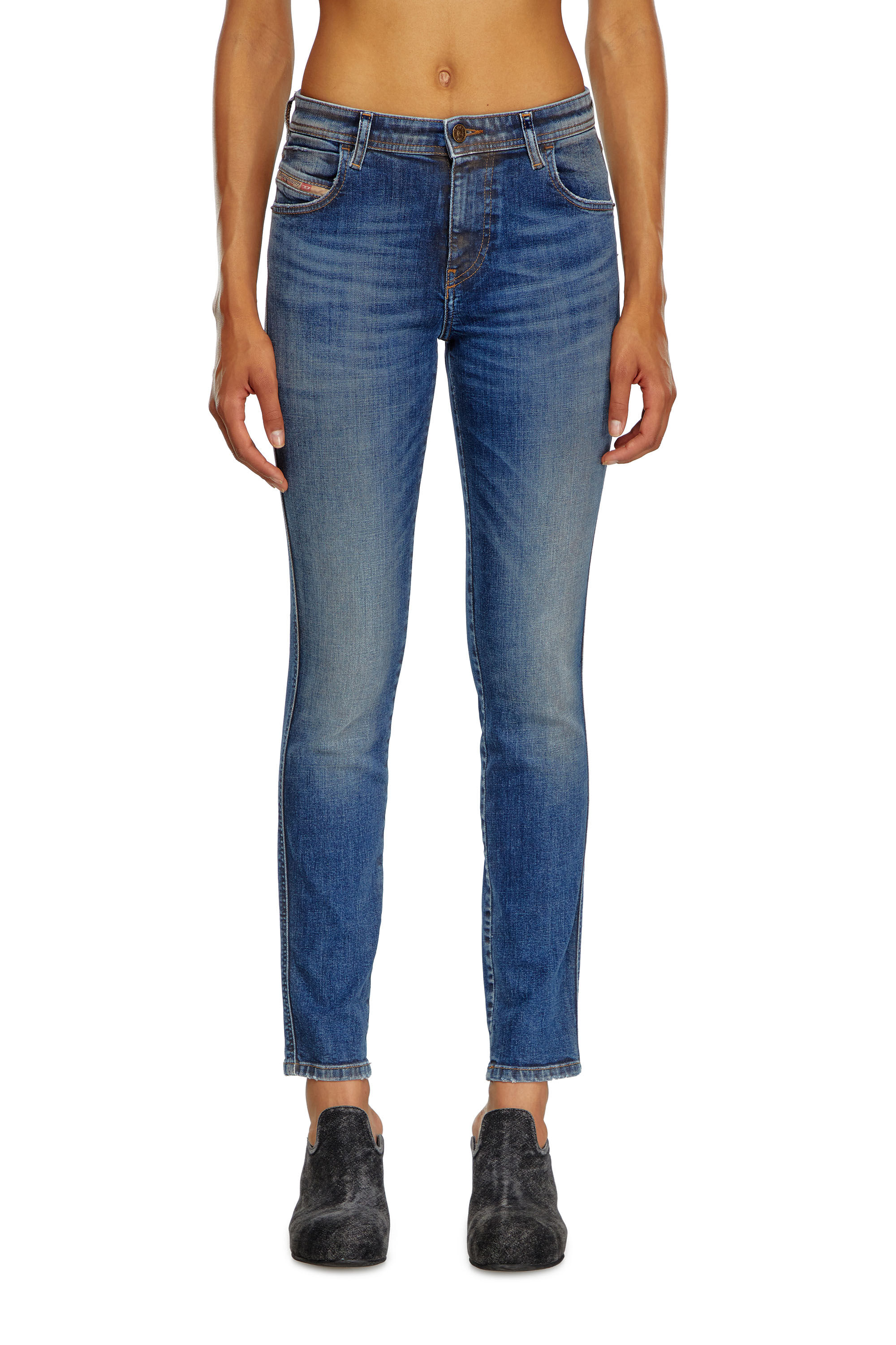 Diesel - Skinny Jeans 2015 Babhila 09J32, Mujer Skinny Jeans - 2015 Babhila in Azul marino - Image 3