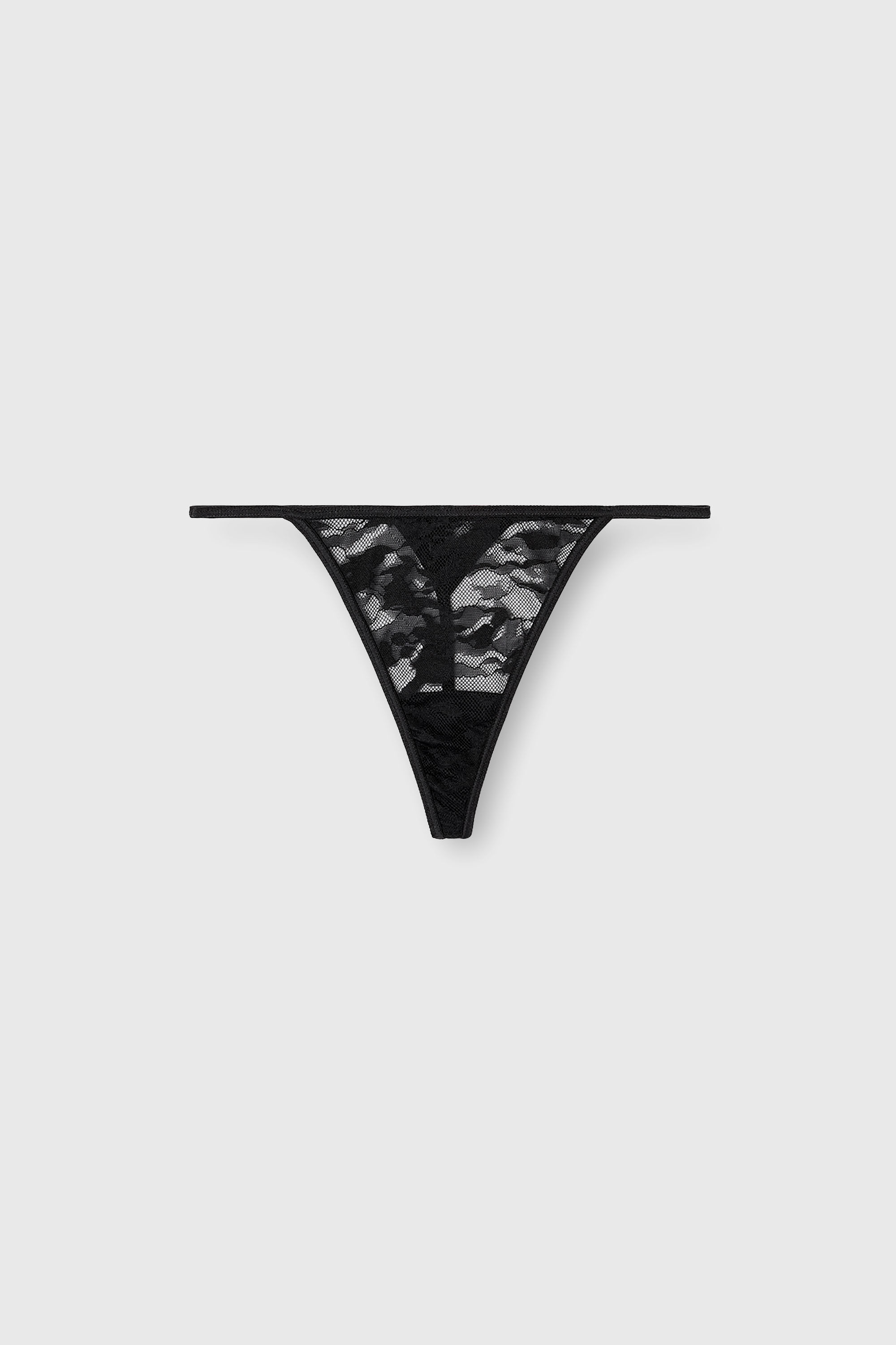 Diesel - STACY-UTLT, Tanga de encaje de nailon Mujer in Negro - 2