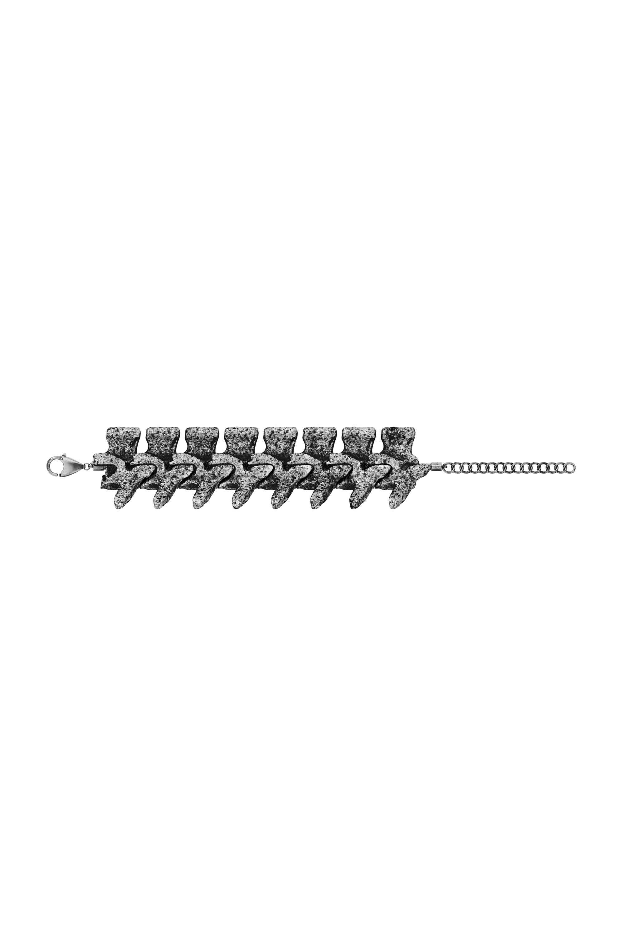 Diesel - DX1709040 JEWELLERY, Pulsera con componentes plateados Unisex in Gris - 3
