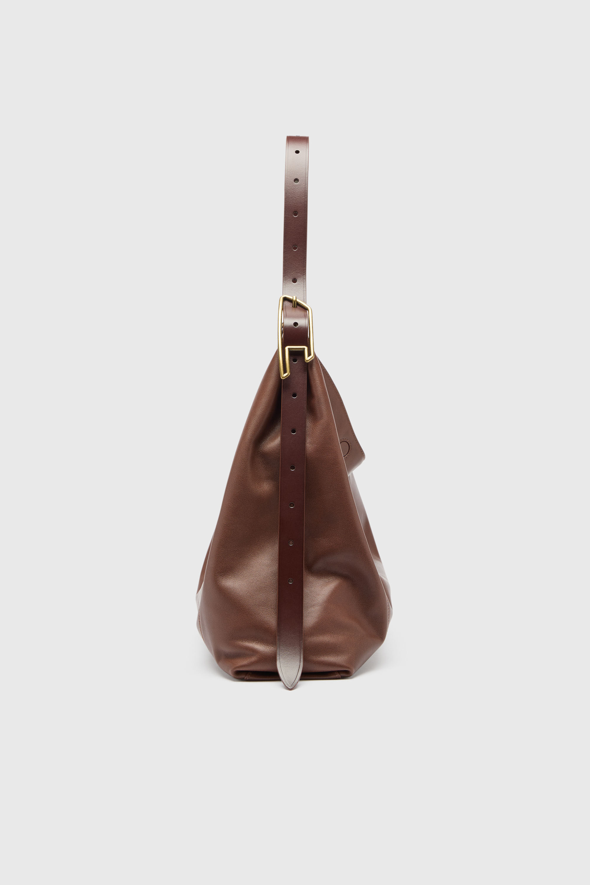 Diesel - D-LINE HOBO L, D-Line Bolso hobo en piel Mujer in Marr&oacute;n - 4