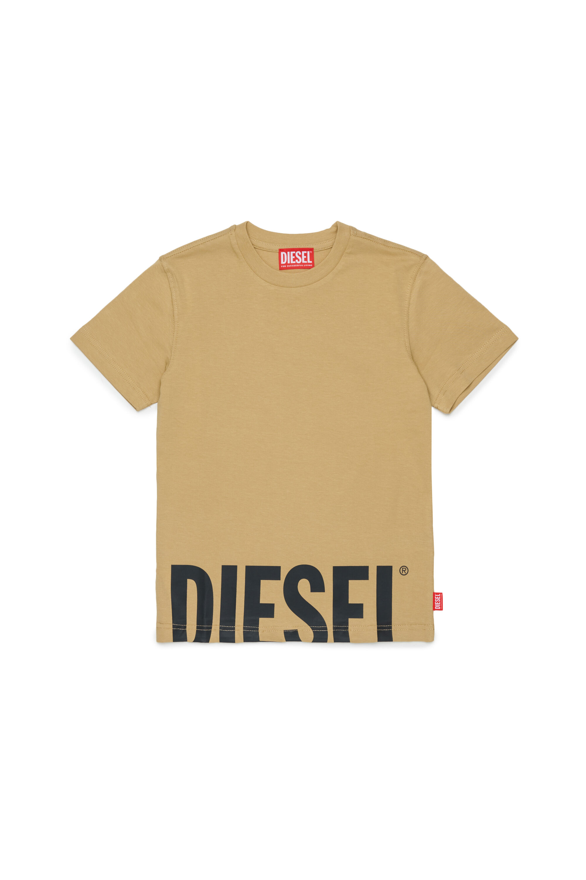 Diesel - TPRES, Camiseta con logo recortado Hombre in Marr&oacute;n - 1