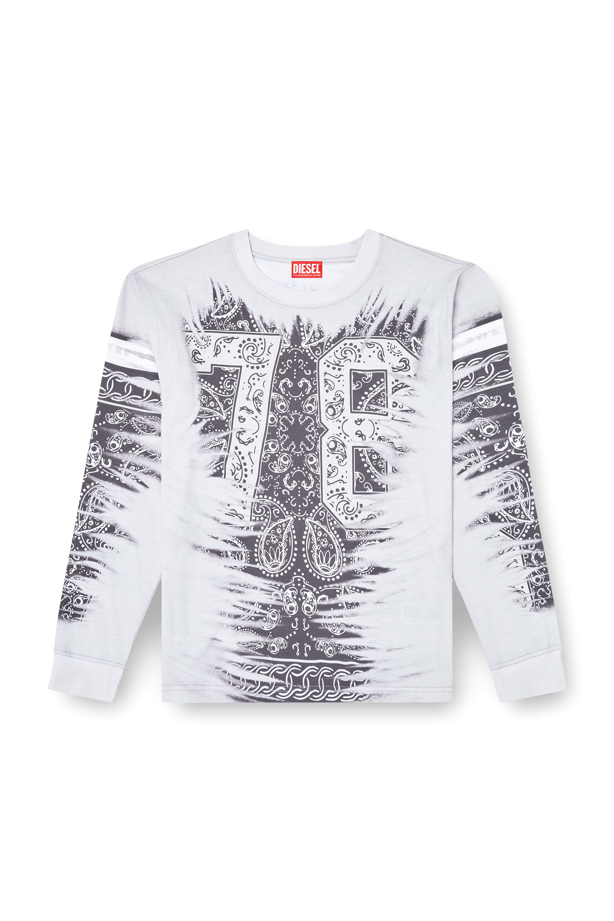 Diesel - T-NORM-LS-R1, Camiseta de manga larga con estampado 78 Hombre in Multicolor - 2