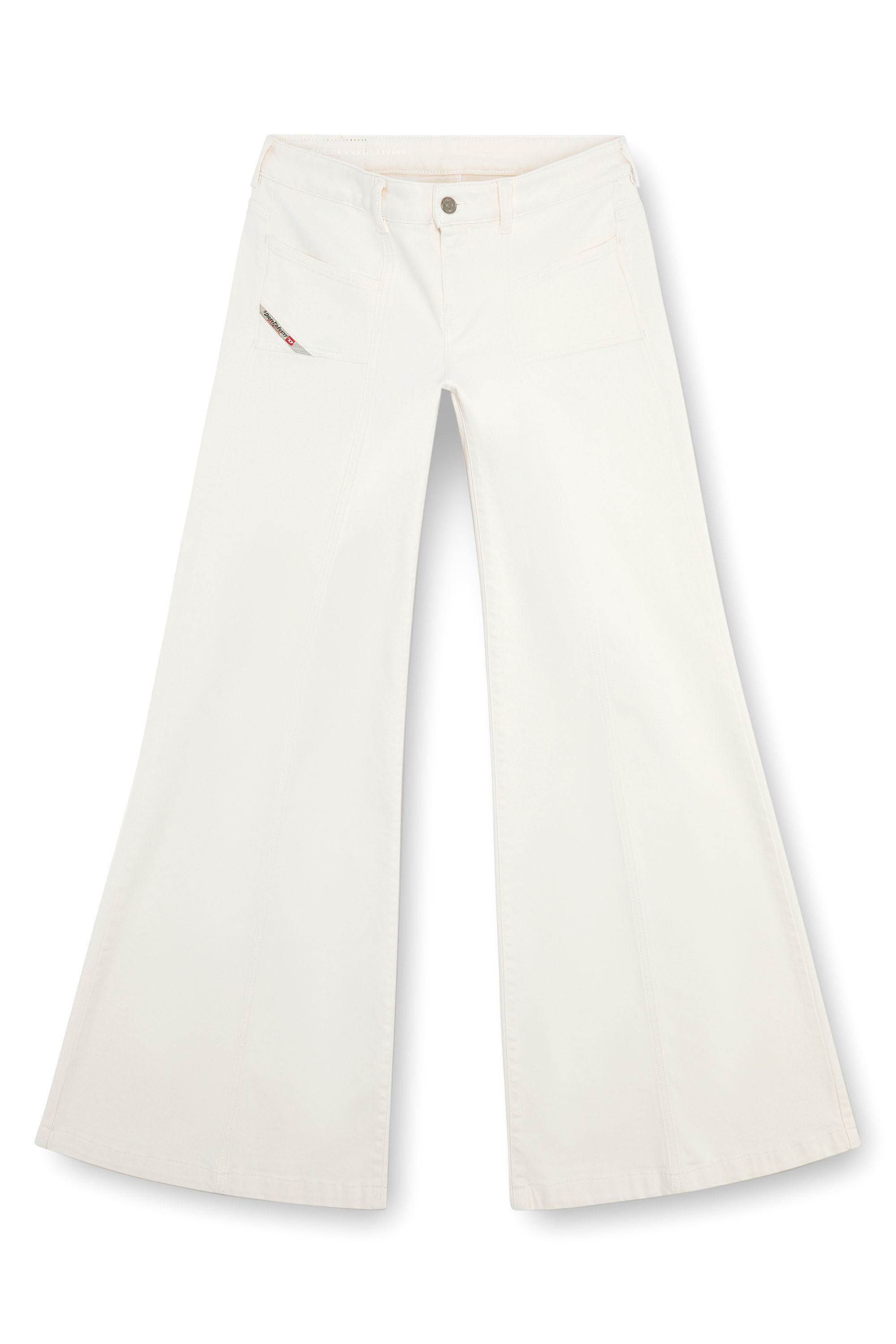 Diesel - Flare Jeans D-Akii 09J68 Mujer, Blanco - 2