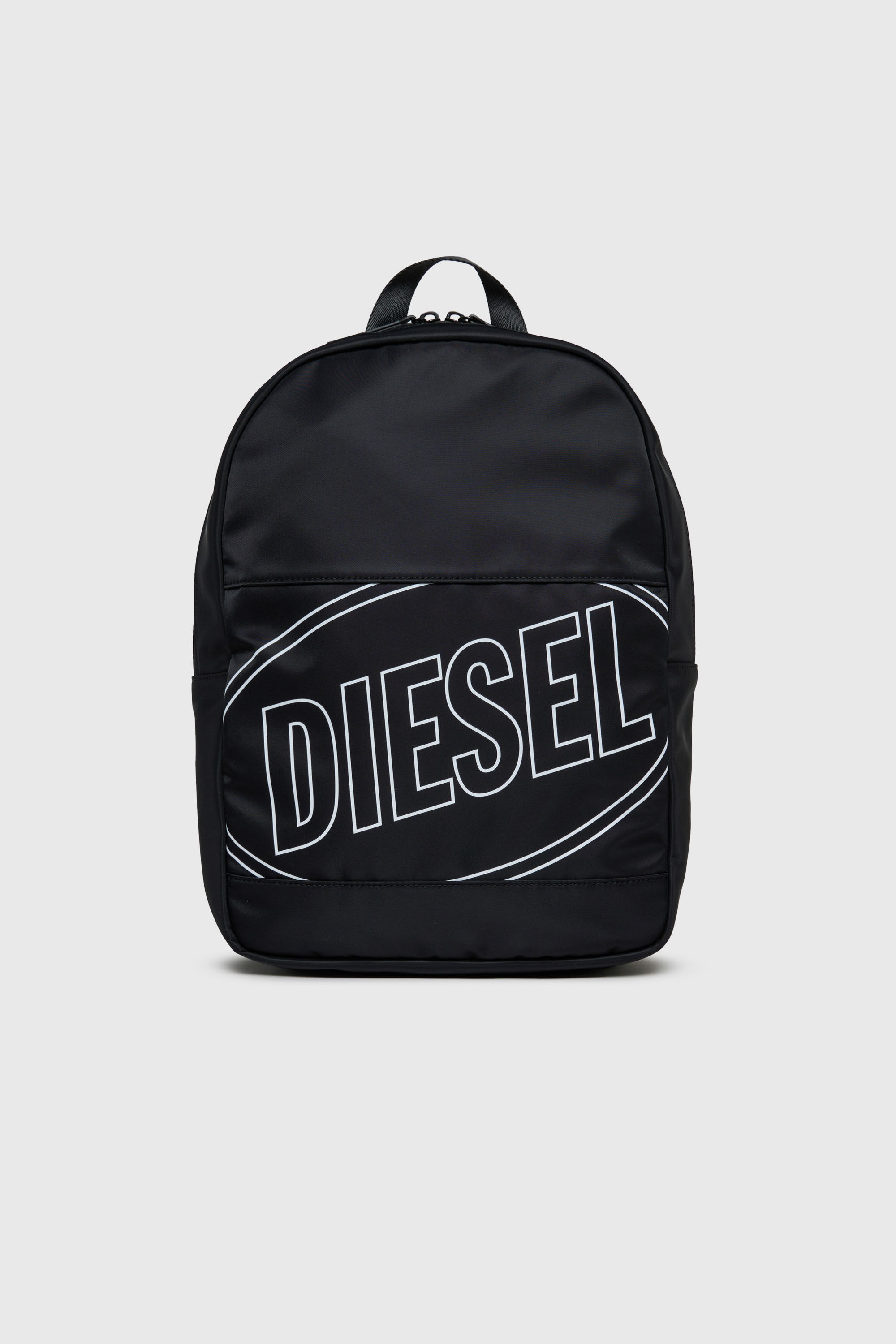 Diesel - WCIRCLE, WCIRCLE - Mochila de nailon con logo estampado Hombre in Negro - 1