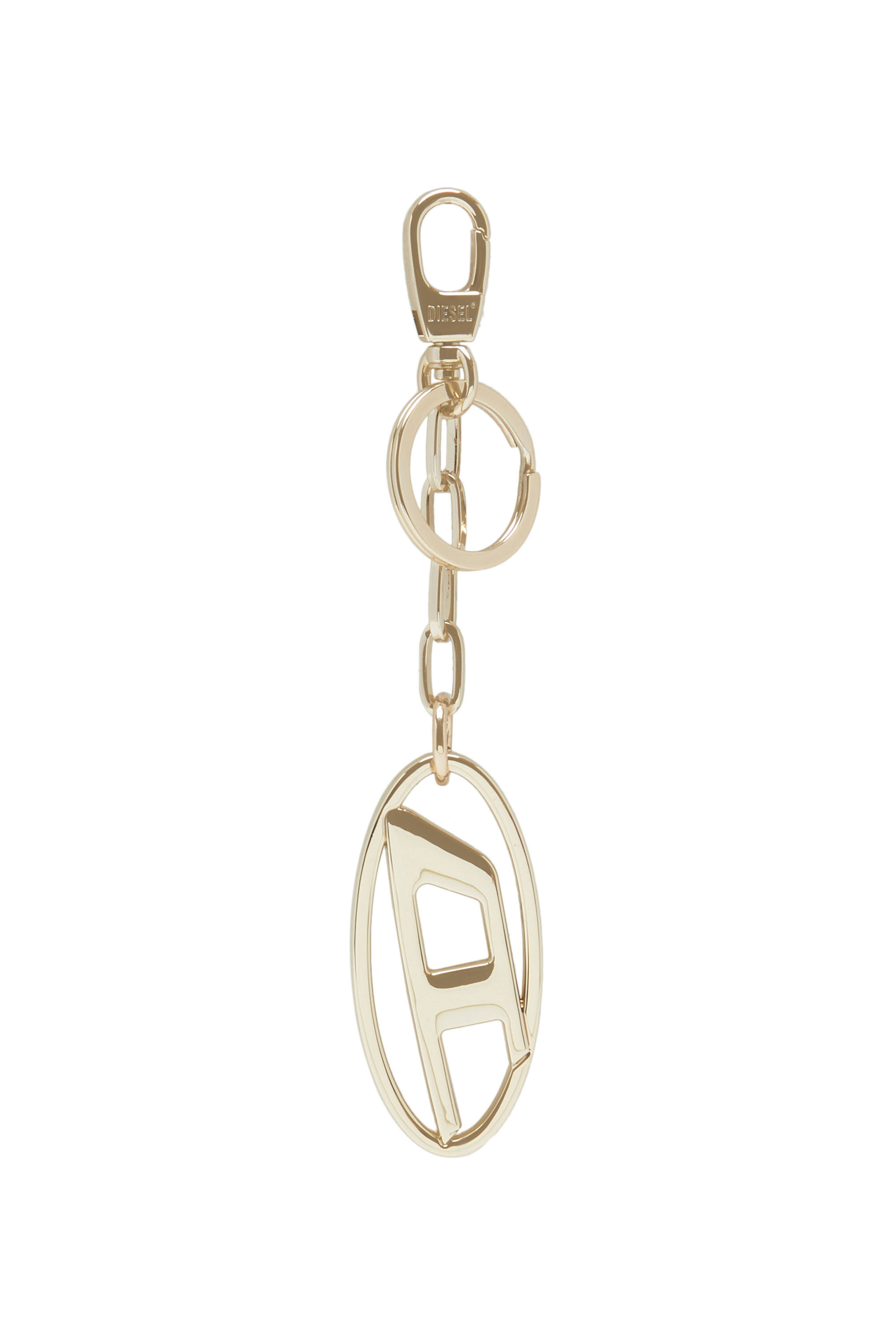 Diesel - HOLY-C, Llavero metálico con placa del logotipo Unisex in Amarillo - 1