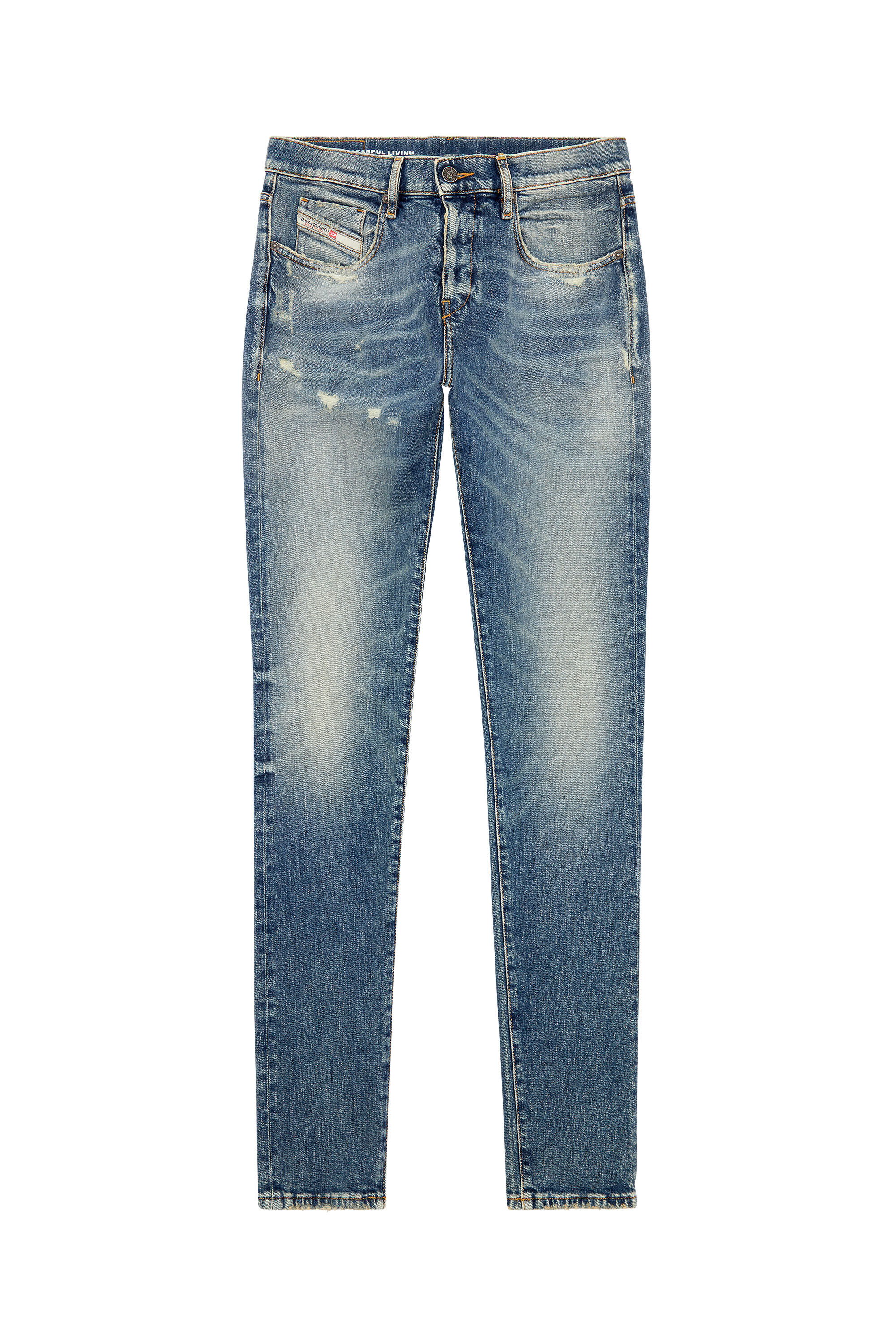 Diesel - Slim Jeans 2019 D-Strukt E07L1, Azul medio - Image 2