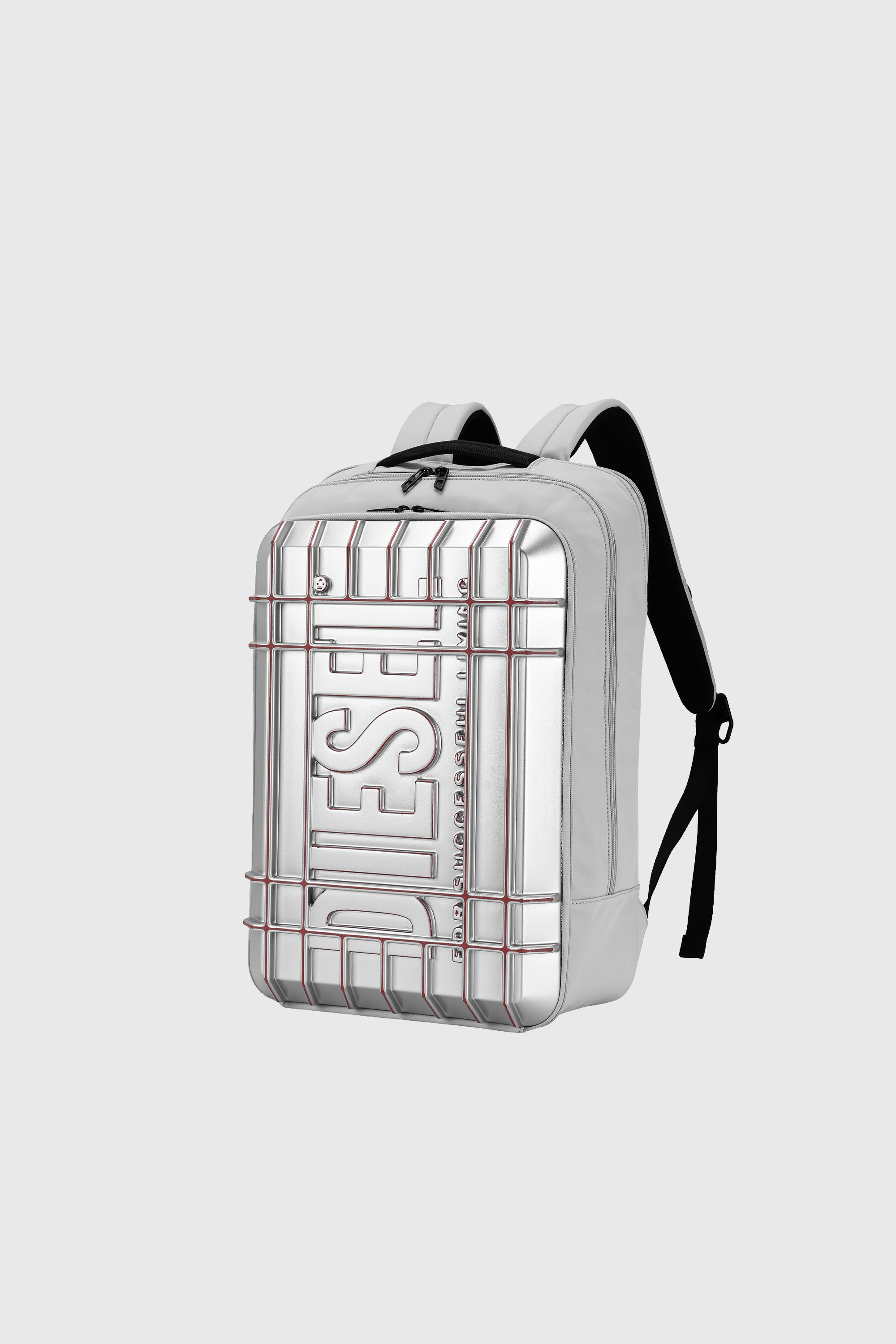 Diesel - DIESEL PC STRONG IMAGE BACKPACK- DSB005, Mochila de viaje resistente Unisex in Plateado - 6