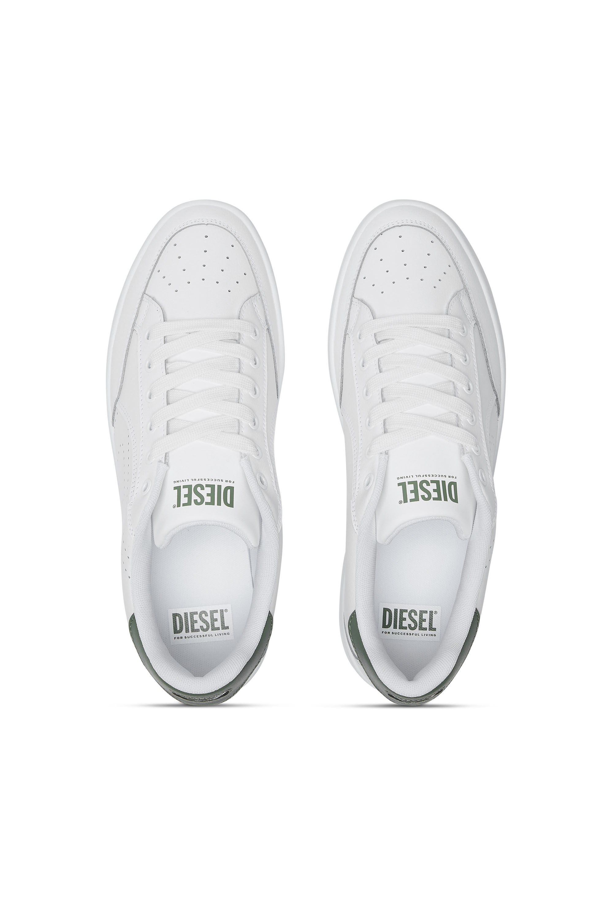 Diesel - S-DAKOTA LOW, S-Dakota-Deportivas de cuero con logotipo perforado Hombre in Multicolor - 4