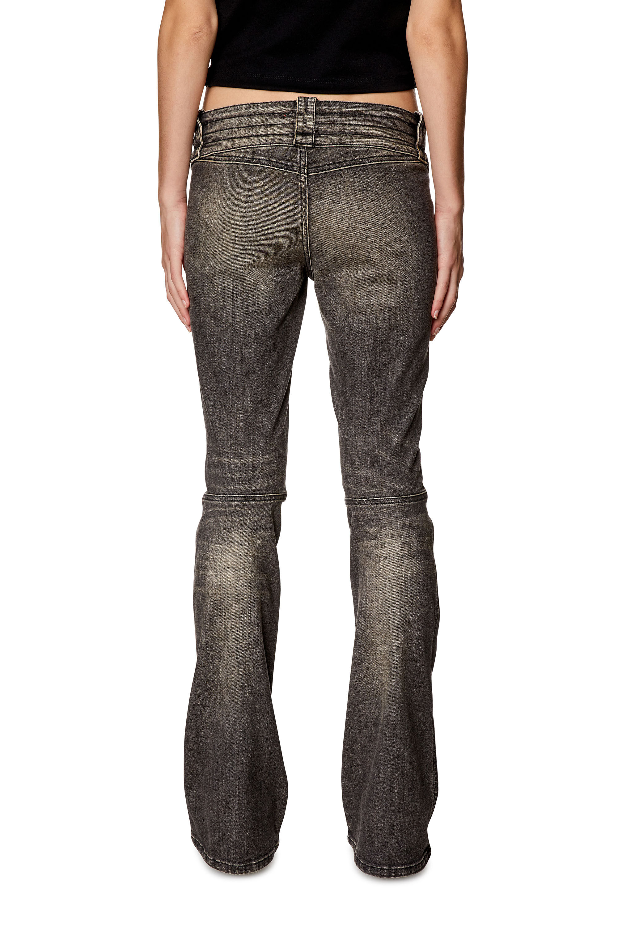 Diesel - Bootcut and Flare Jeans Belthy 0JGAL, Negro/Gris oscuro - Image 4