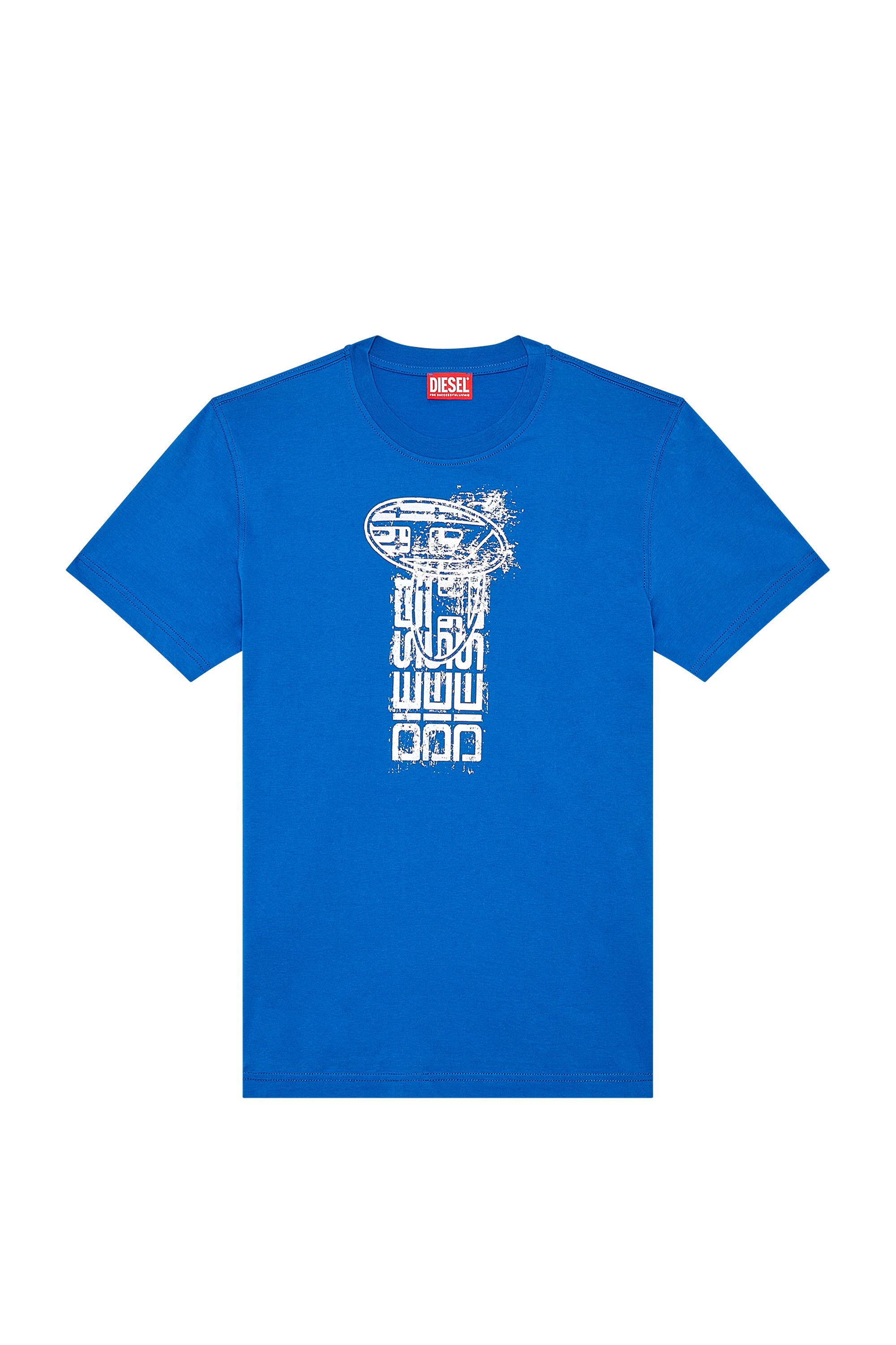 Diesel - T-DIEGOR-K68, Camiseta con logotipos metálicos Hombre in Azul marino - 2