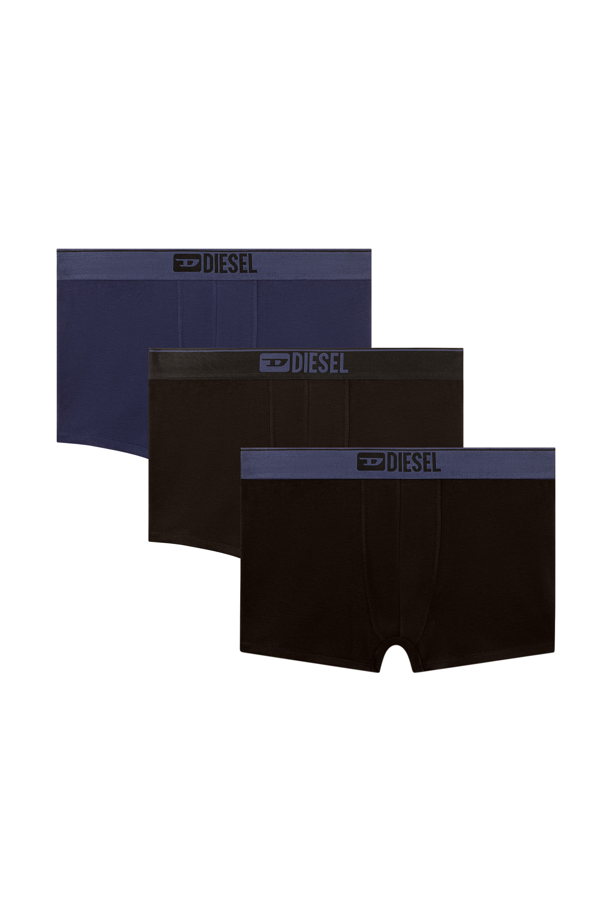 Diesel - UMBX-DAMIENTHREEPACK, Paquete de tres bóxers ajustados lisos Hombre in Multicolor - 2