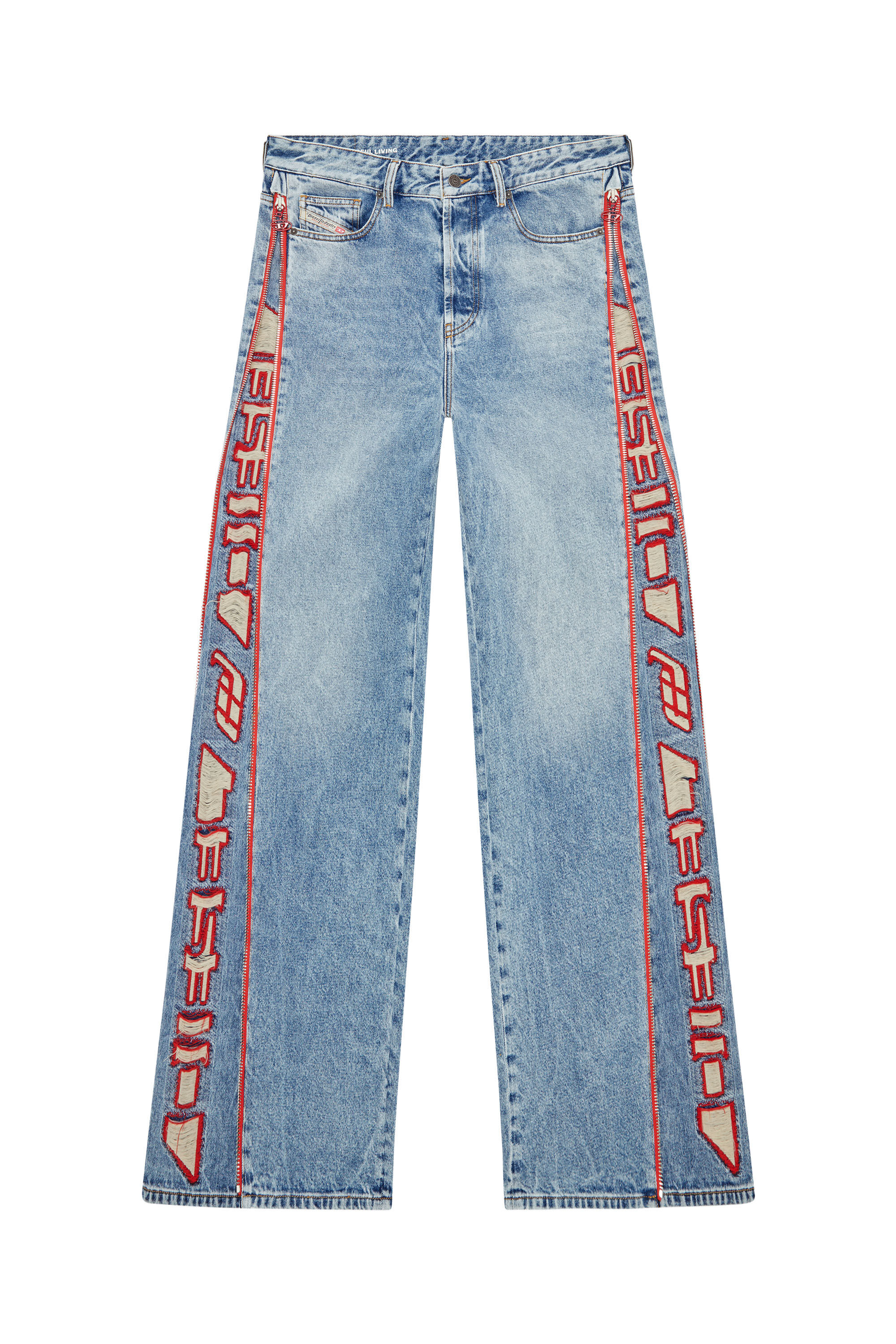 Diesel - D-Rise 09G47 Straight Jeans, Azul Claro - Image 2