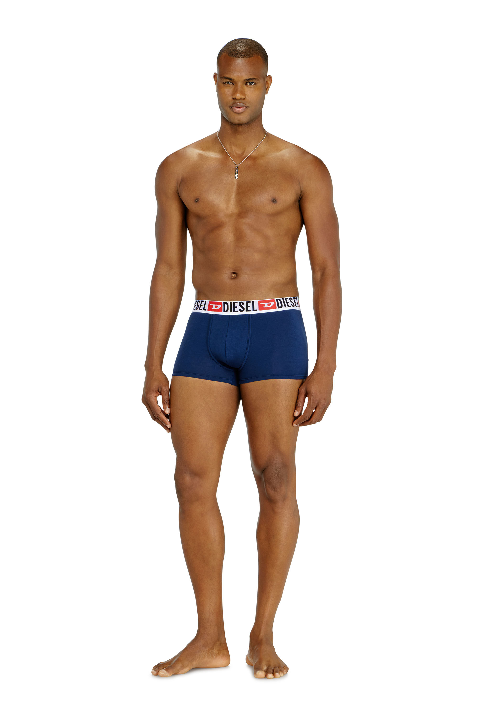 Diesel - UMBX-DAMIENTHREEPACK, Paquete de tres calzoncillos b&oacute;xer con logotipo en la cintura Hombre in Multicolor - 1