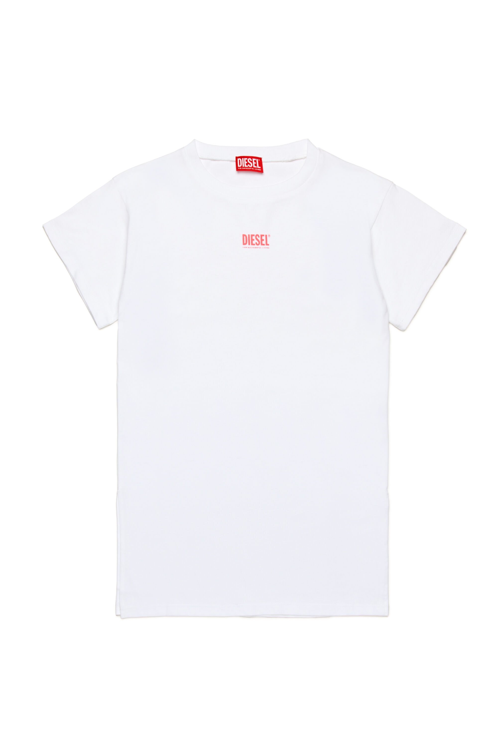 Diesel - MCUTIS, Vestido playero con pequeño logotipo Mujer in Blanco - 1