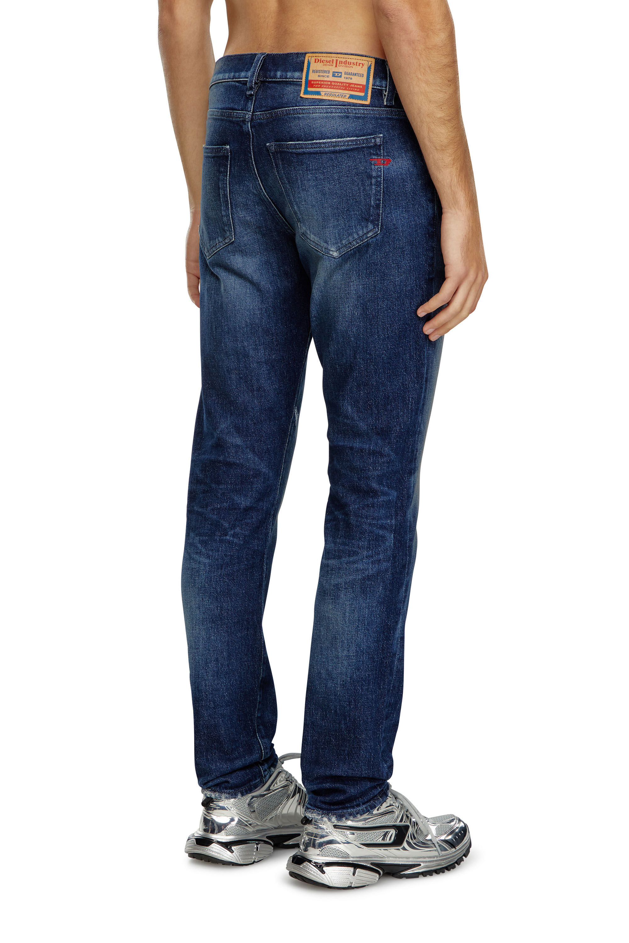Diesel - Slim Jeans 2019 D-Strukt 09J56, Hombre Slim Jeans - 2019 D-Strukt in Azul marino - Image 4