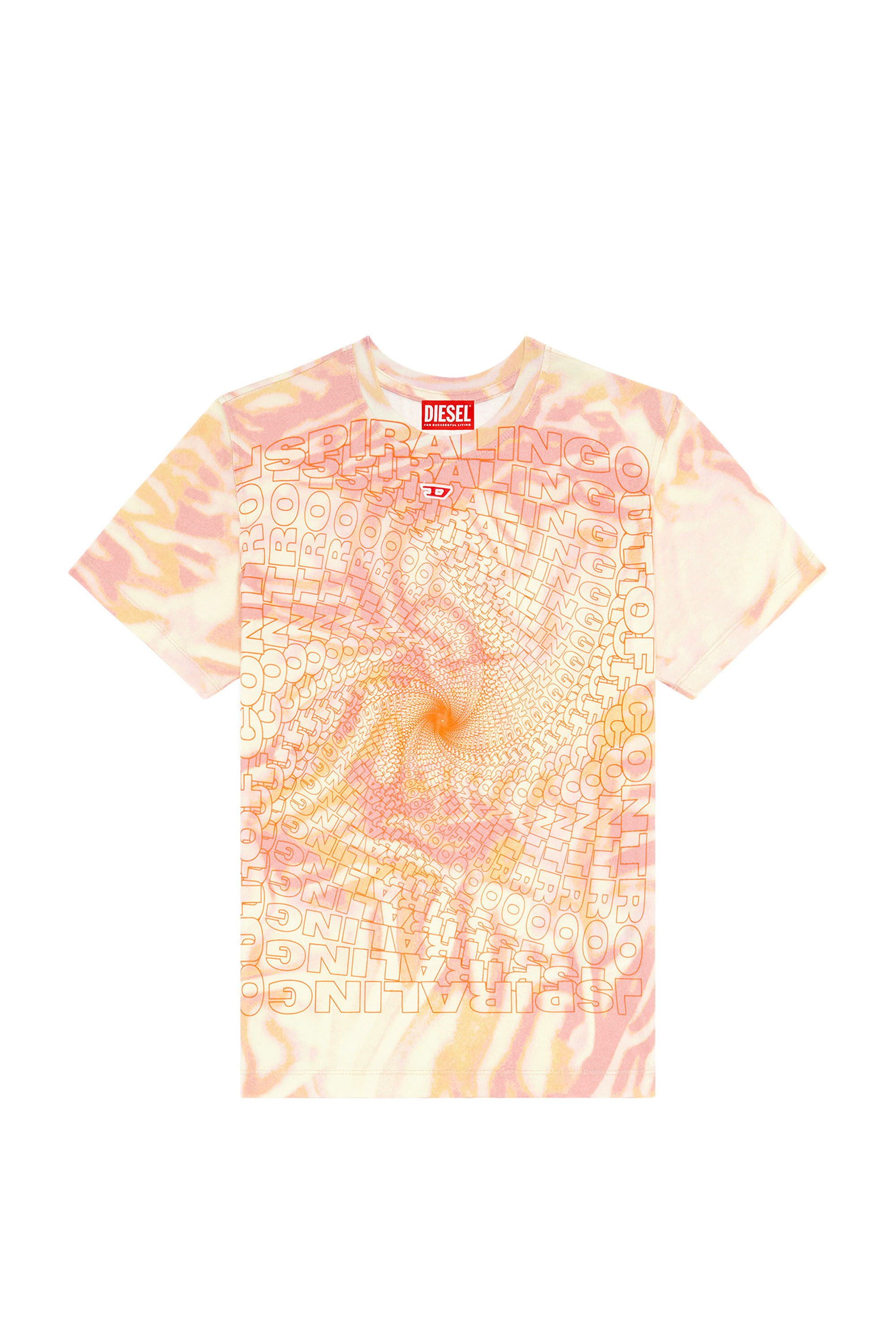 Diesel - T-REGS-N6, Camiseta con estampado de camuflaje de cebra Mujer in Rosa - 2