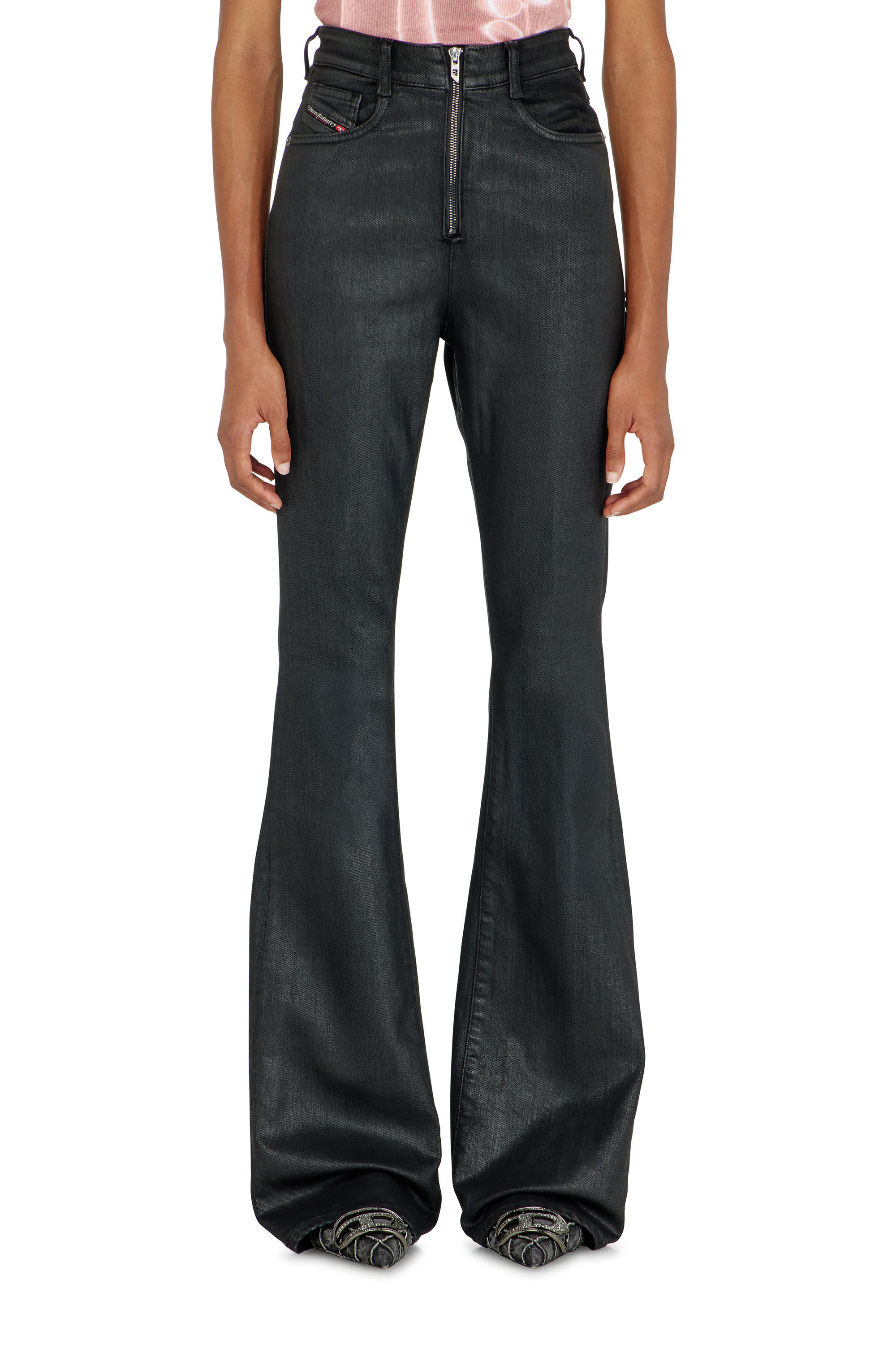 Diesel - Bootcut Jeans 1973 D-Partt 09P78 Mujer, Negro/Gris oscuro - 4