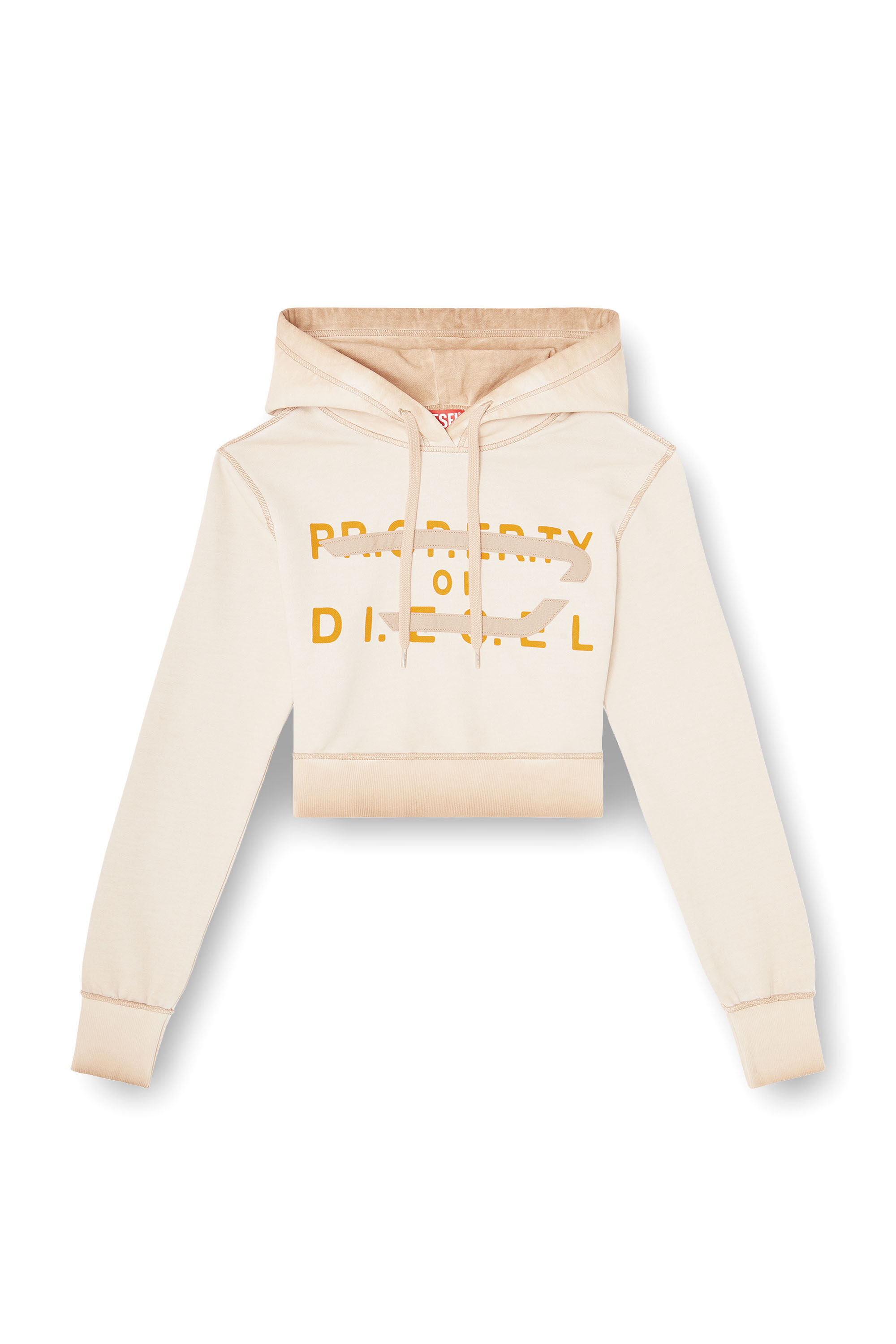 Diesel - F-SLIMMY-HOOD-S1, Sudadera con estampado y aplicaci&oacute;n de D Mujer in ToBeDefined - 2