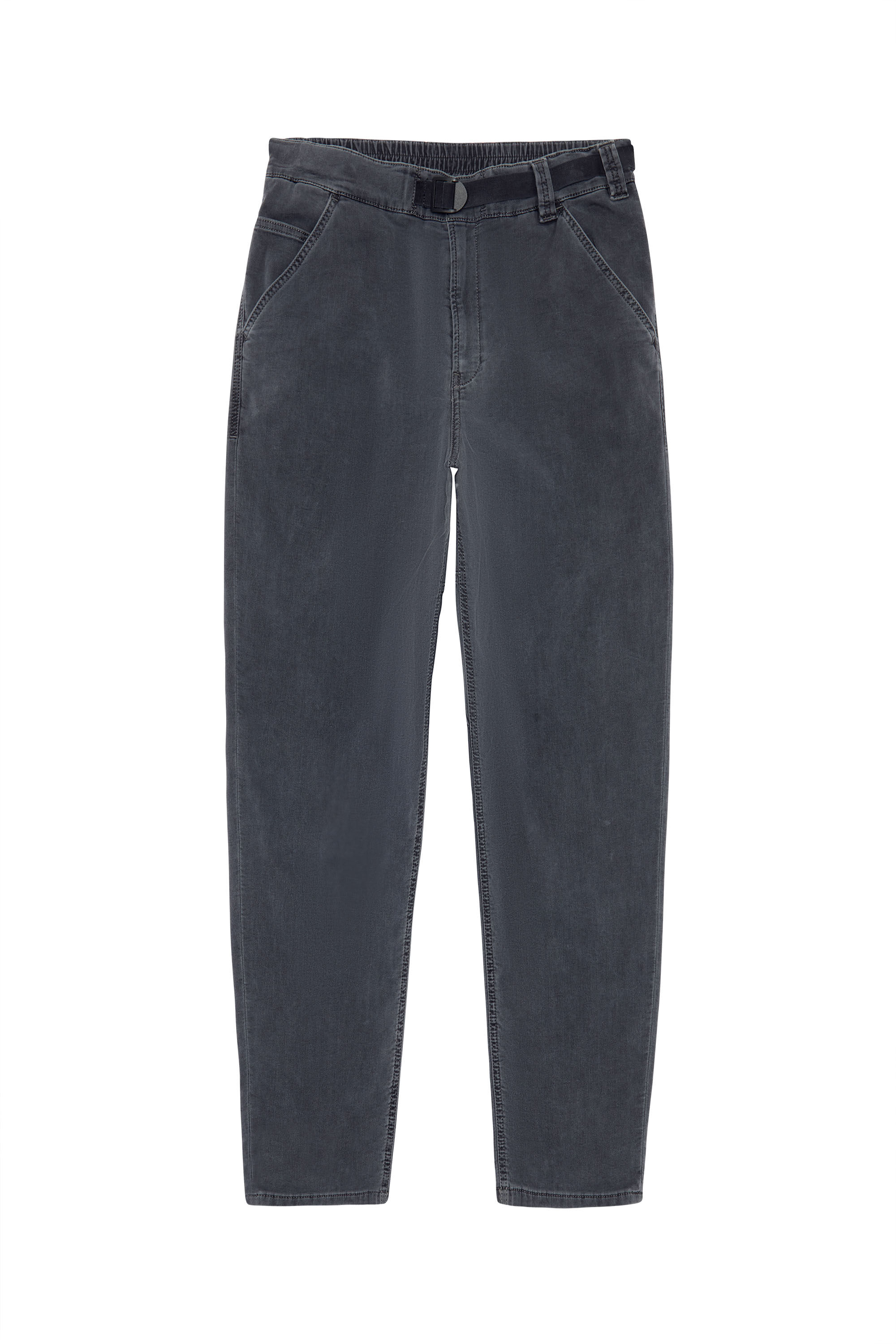 Diesel - Krooley JoggJeans® 069ZH Tapered, Negro/Gris oscuro - Image 2