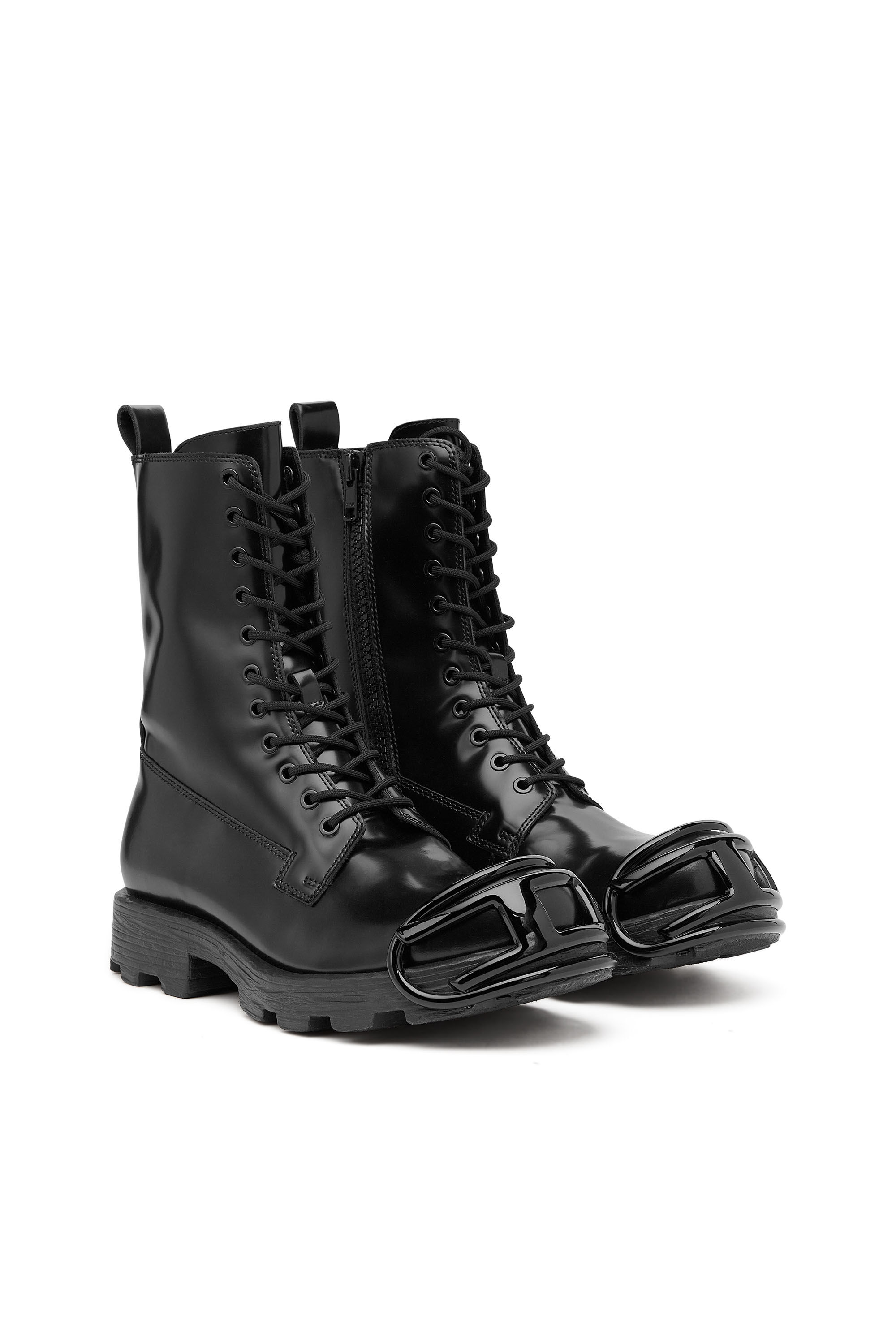 D-Hammer-Botas de piel con protector de puntera oval D Hombre