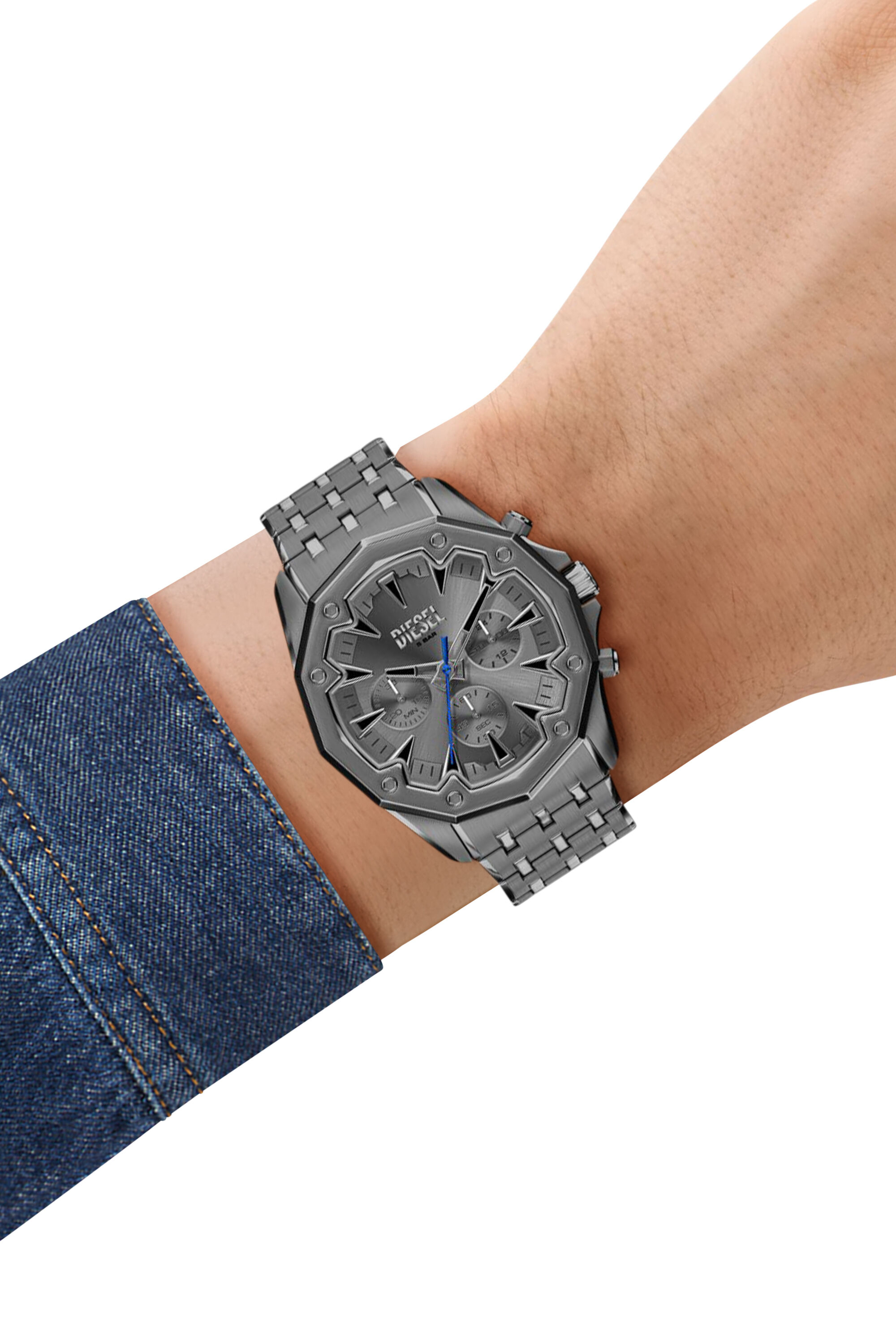 Diesel - DZ4708 WATCH, Reloj Stinger de acero inoxidable color gunmetal Hombre in Gris - 8