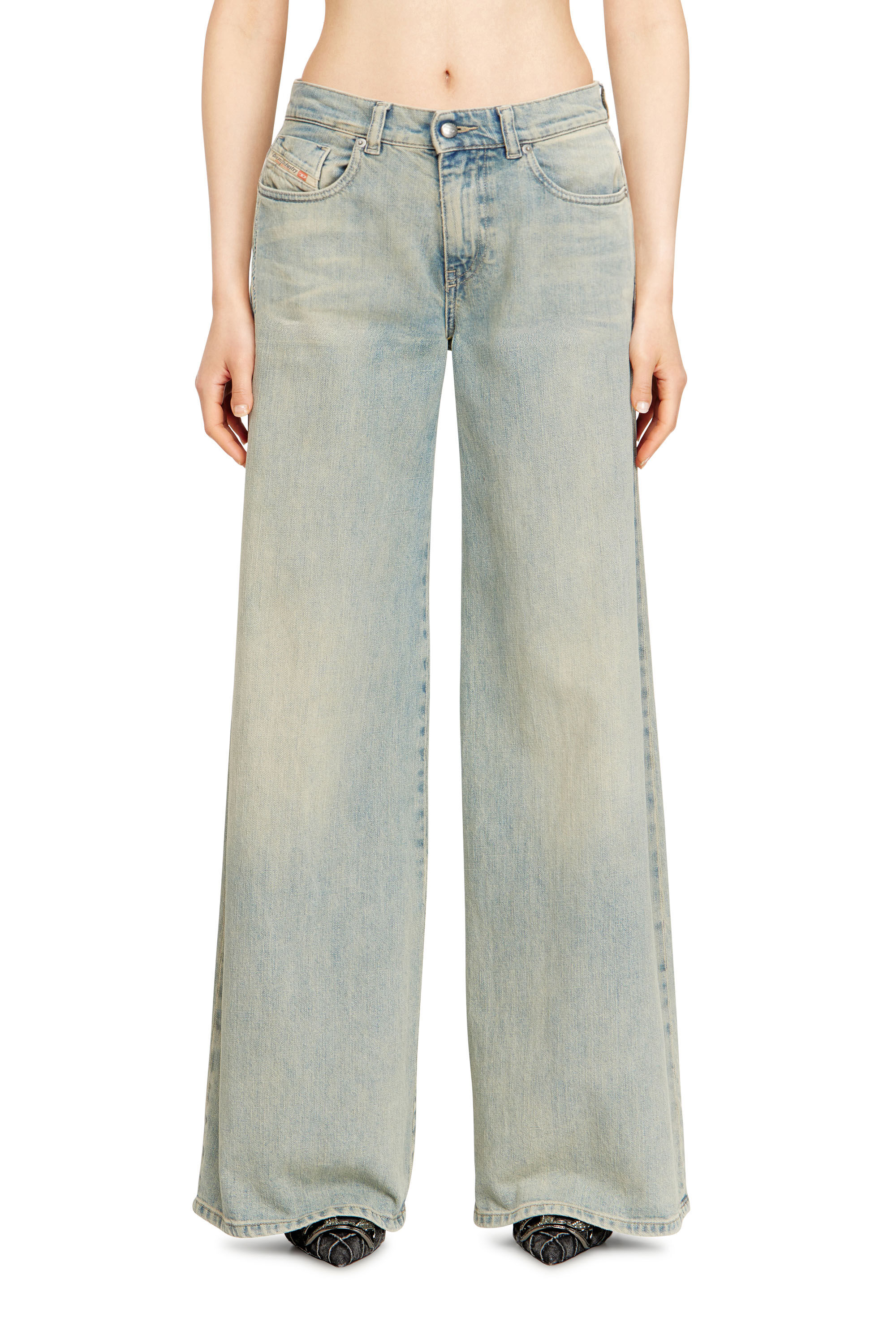 Diesel - Flare Jeans 1978 D-Akemi 09N33 Mujer, Azul medio - 3