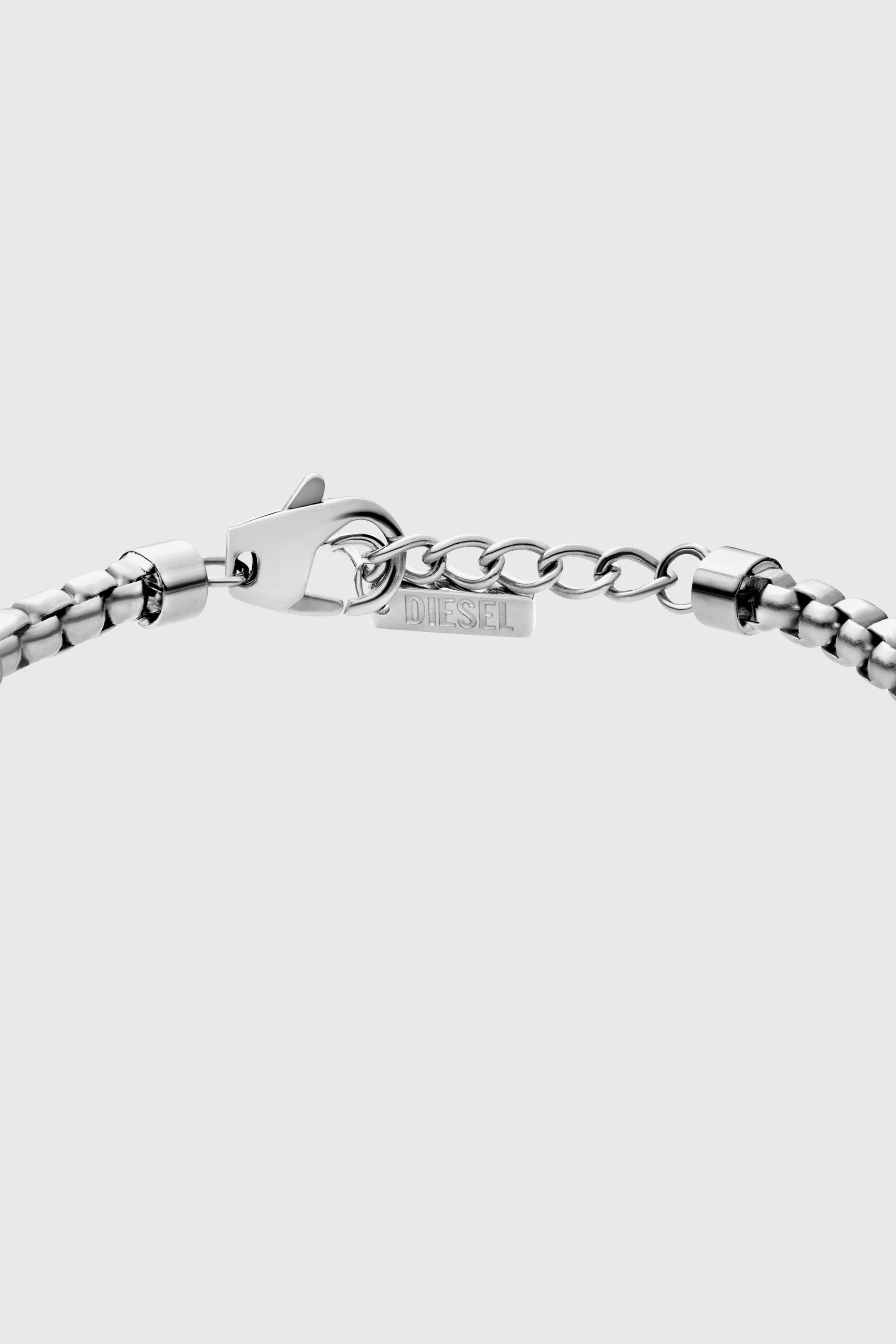 Diesel - DX1633040 JEWELLERY, Pulsera de cadena de acero inoxidable Unisex in Plateado - 2