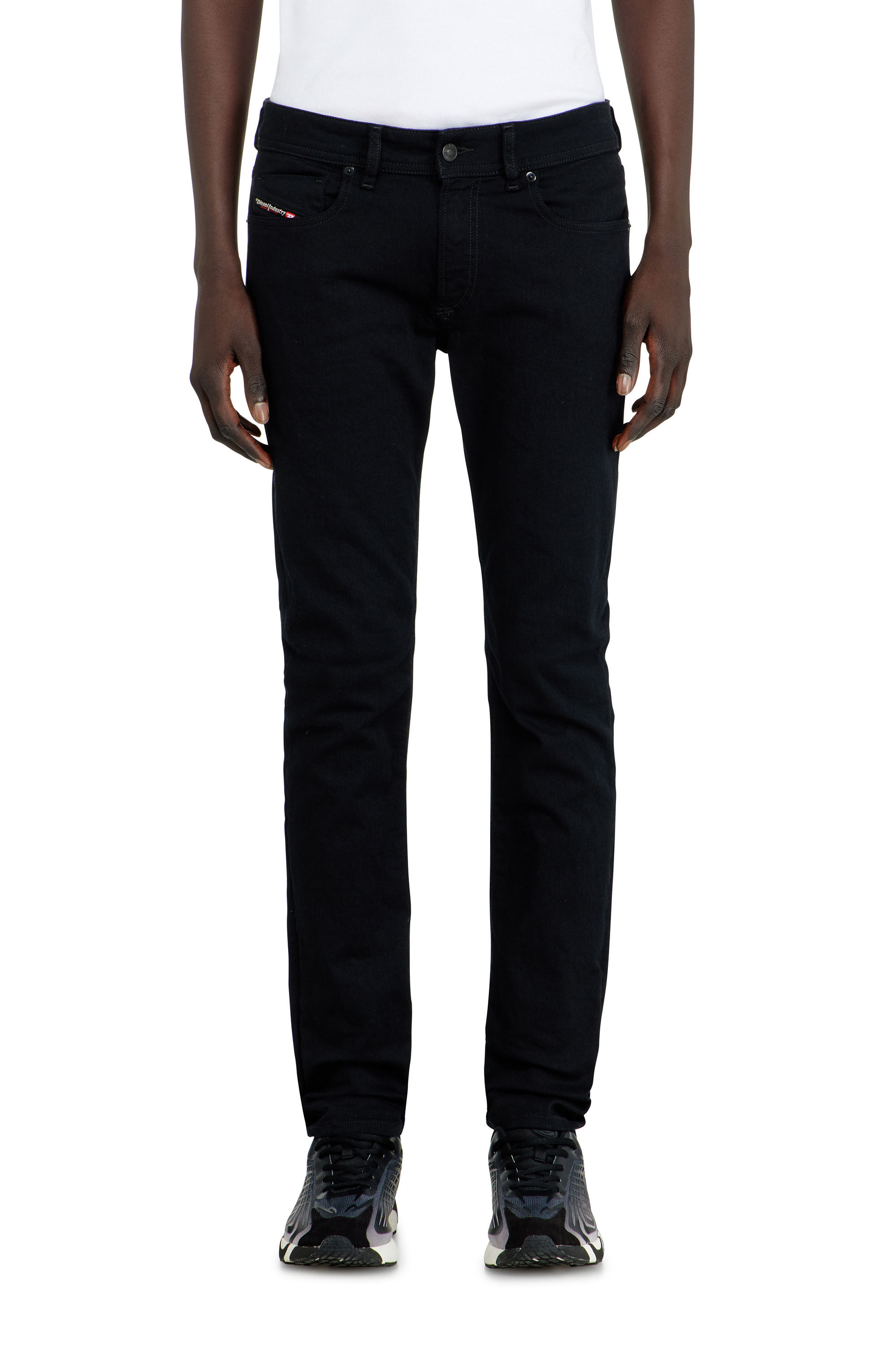 Diesel - Skinny Jeans 1979 Sleenker 09C51 Hombre, Negro/Gris oscuro - 4