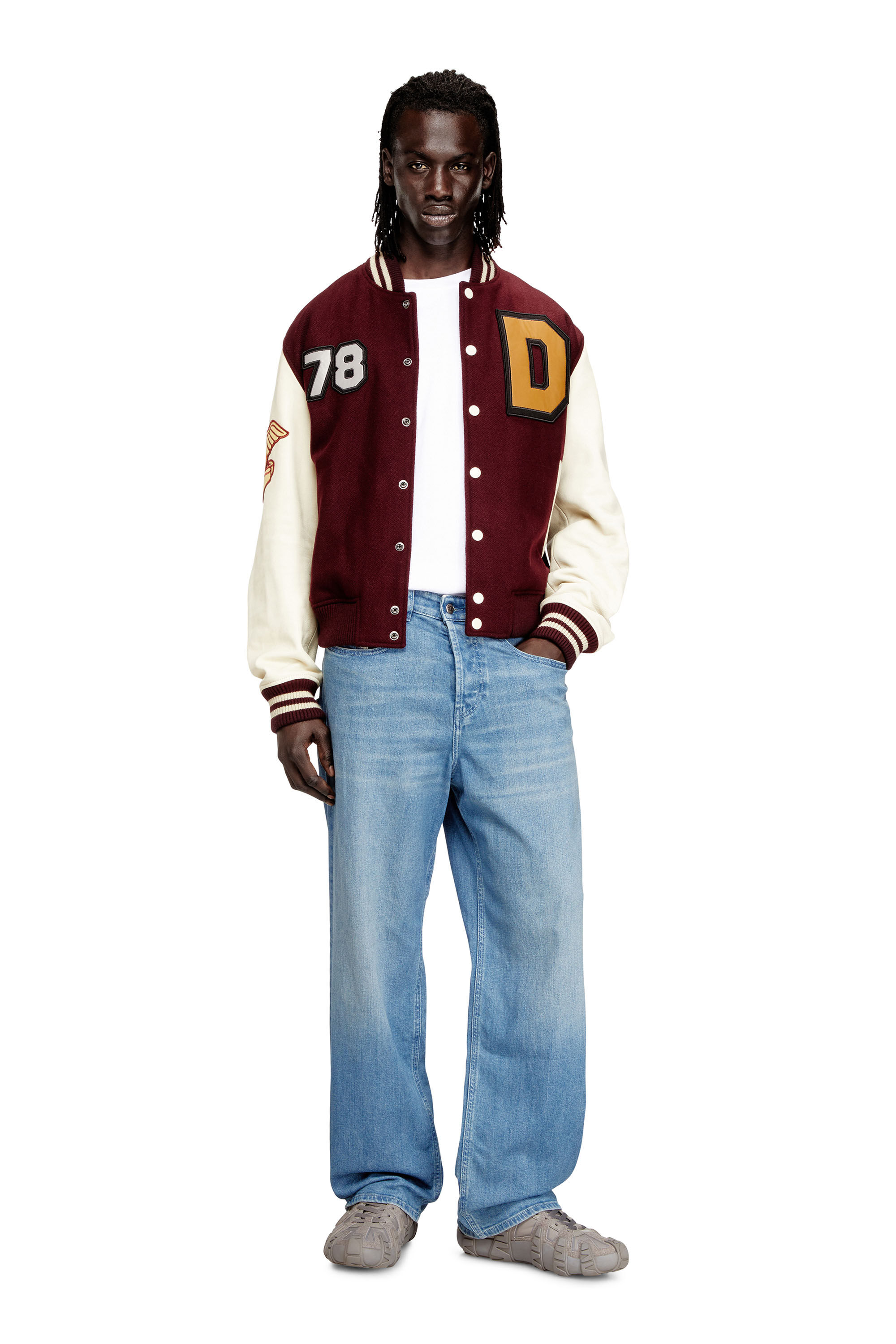 Diesel - Relaxed Jeans 2001 D-Macro 09Q18 Hombre, Azul Claro - 1