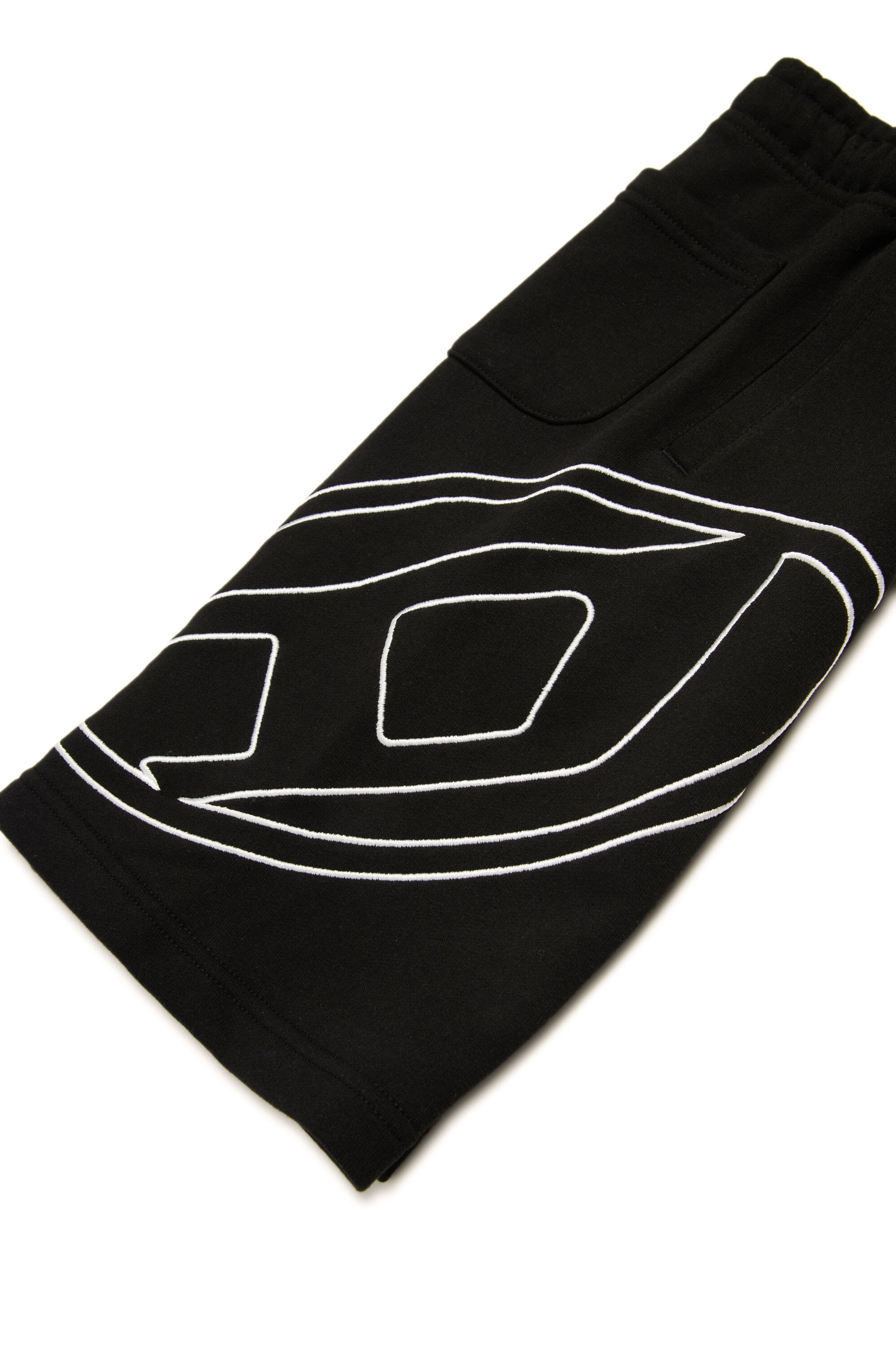Diesel - PBETTYMEGOVALD, Pantalones deportivos cortos con bordado Oval D Hombre in Negro - 4