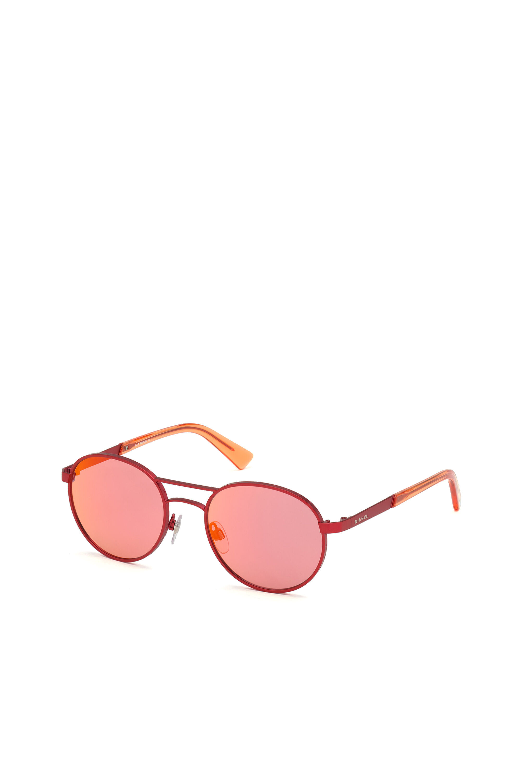 Diesel - DL0265, Gafas redondeadas en metal y acetato Unisex in Rosa - 2
