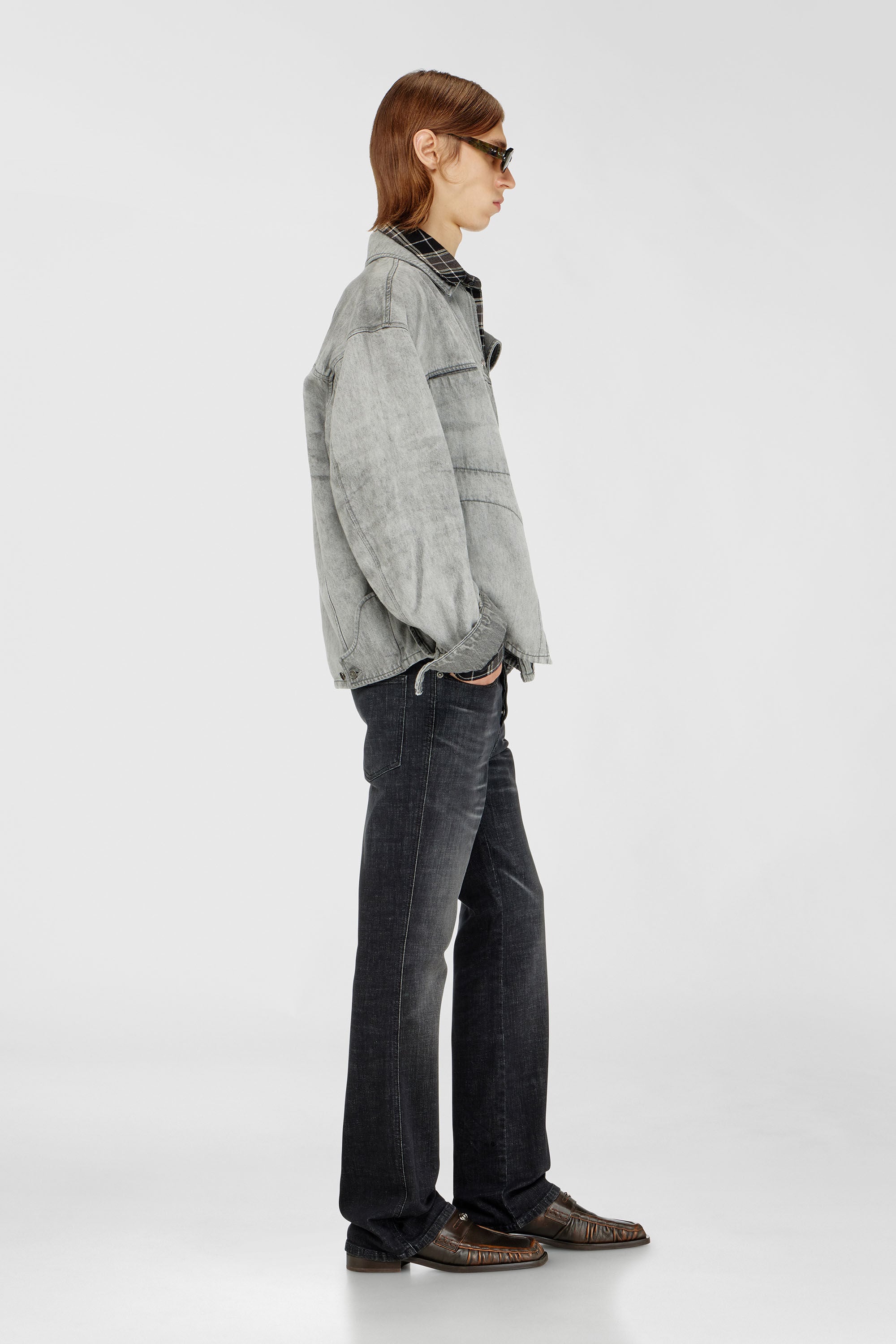 Diesel - Man's Bootcut Jeans 1998 D-Buck 09H34, Black/Dark grey - 2