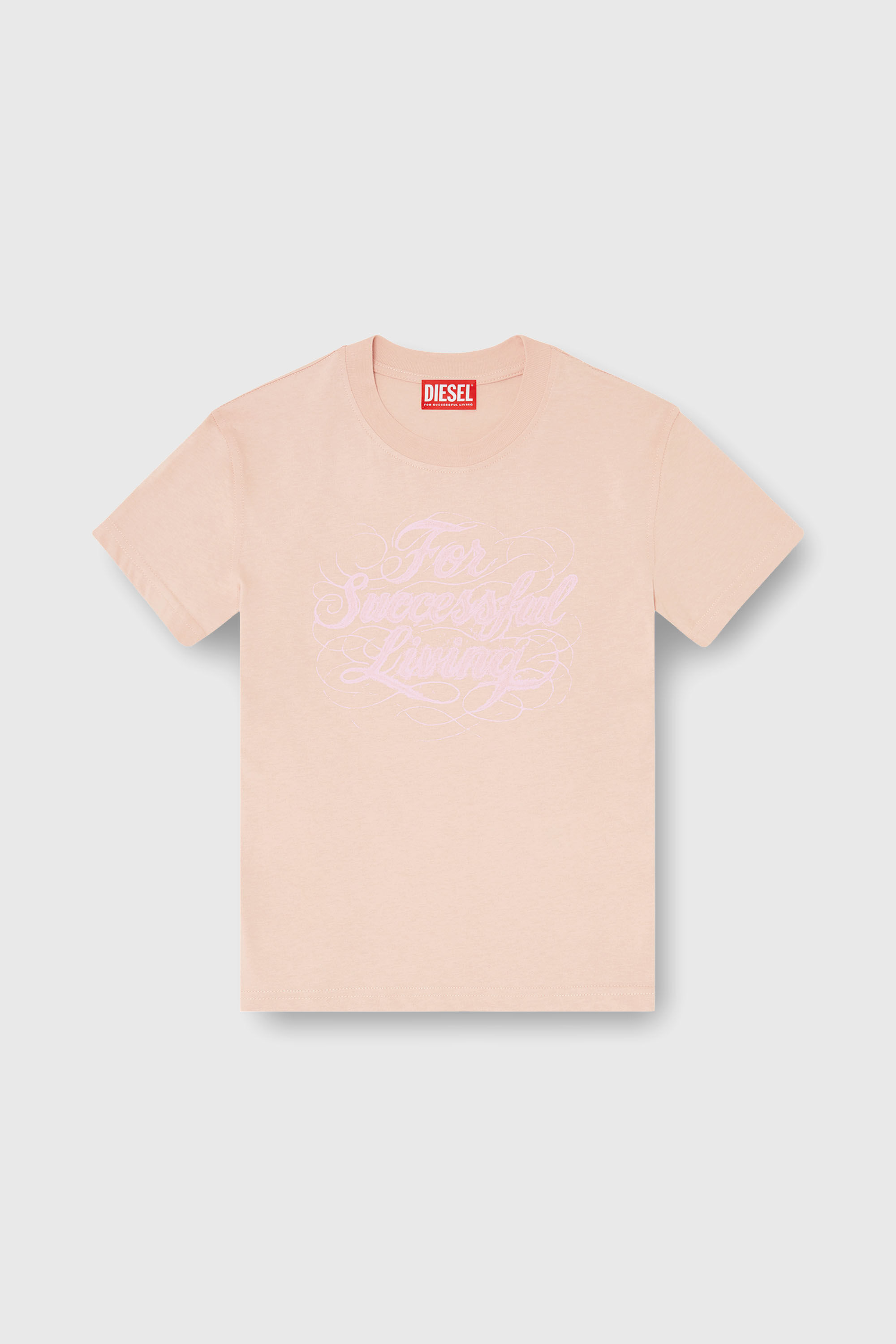 Diesel - T-ILA-AA4, Camiseta con estampado de logo Mujer in Rosa - 2