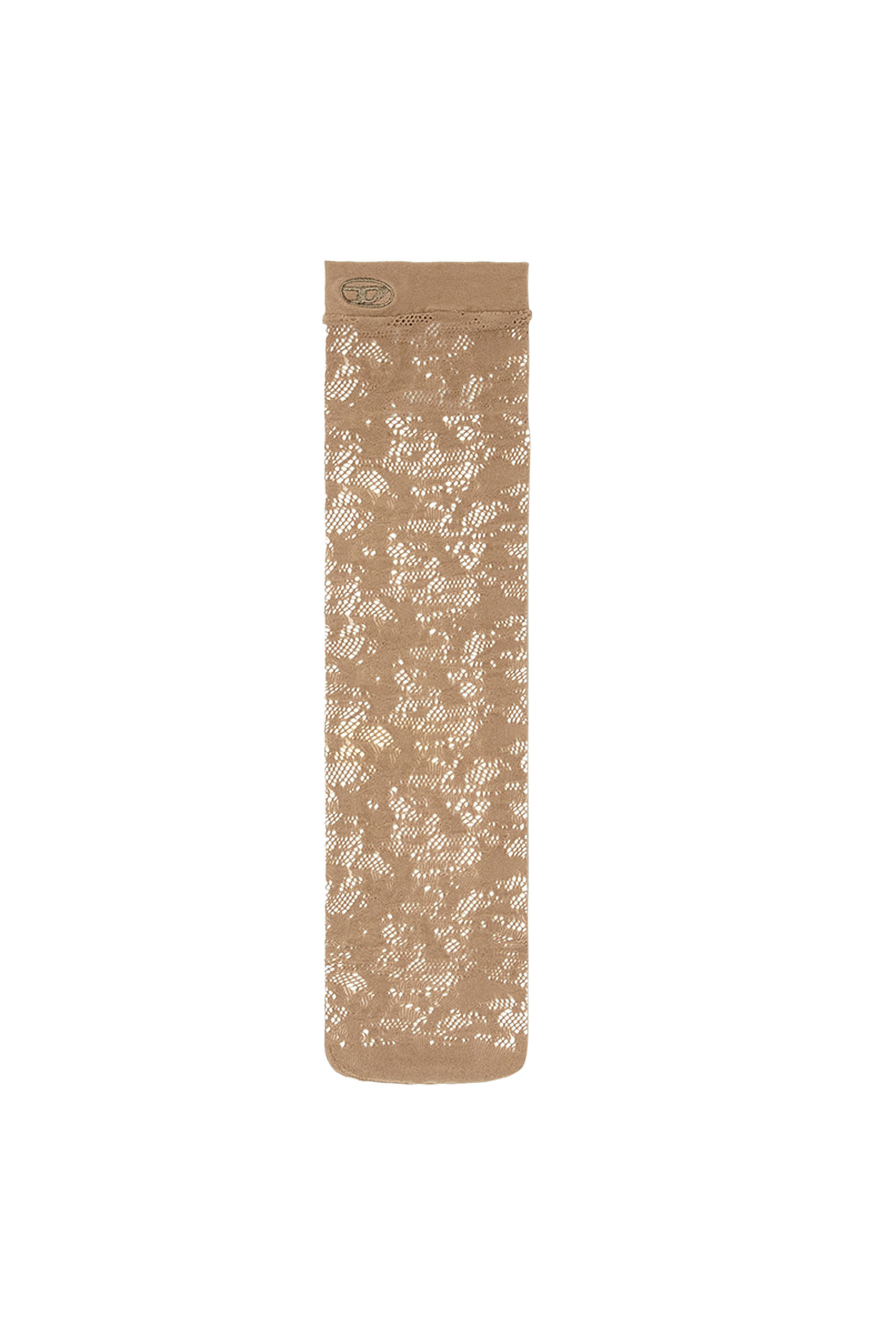 Diesel - SKW-MANTRA, Calcetines largos de encaje camuflado Mujer in Marrón - 1
