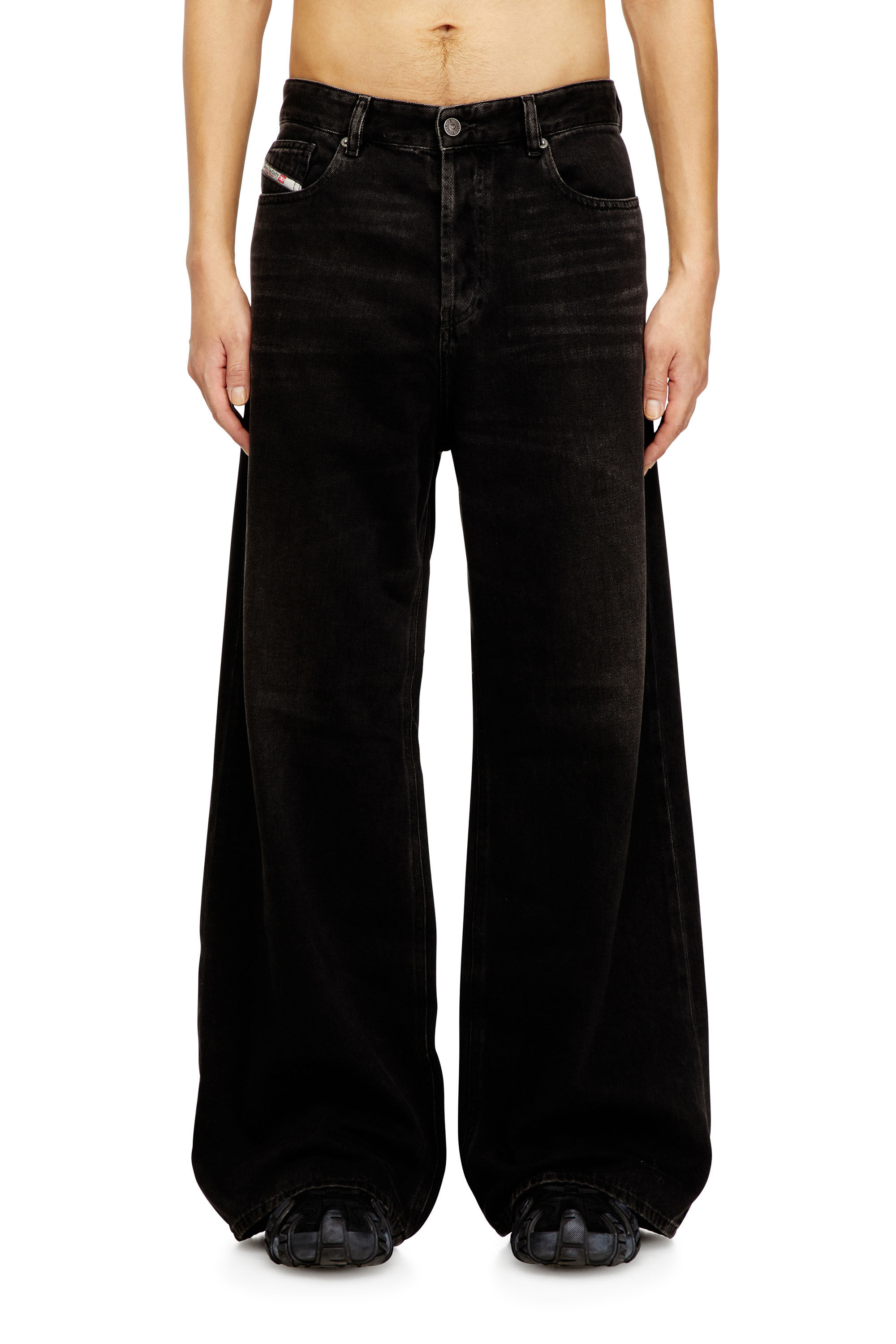 Diesel - Woman's Relaxed Jeans 1996 D-Sire 09J96, Black/Dark grey - 6