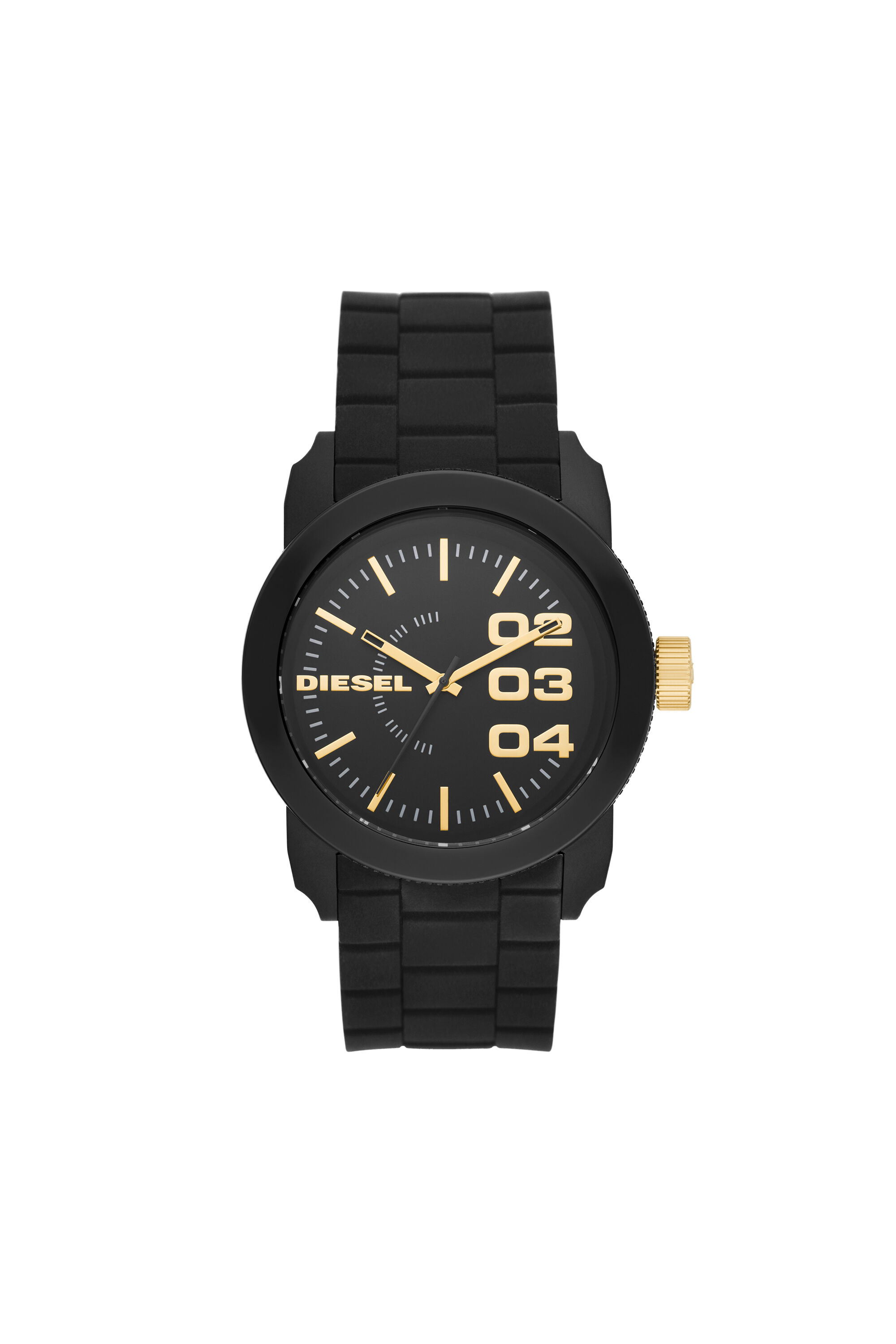 DZ1972 Reloj de mujer negro y dorado con esfera redonda Diesel