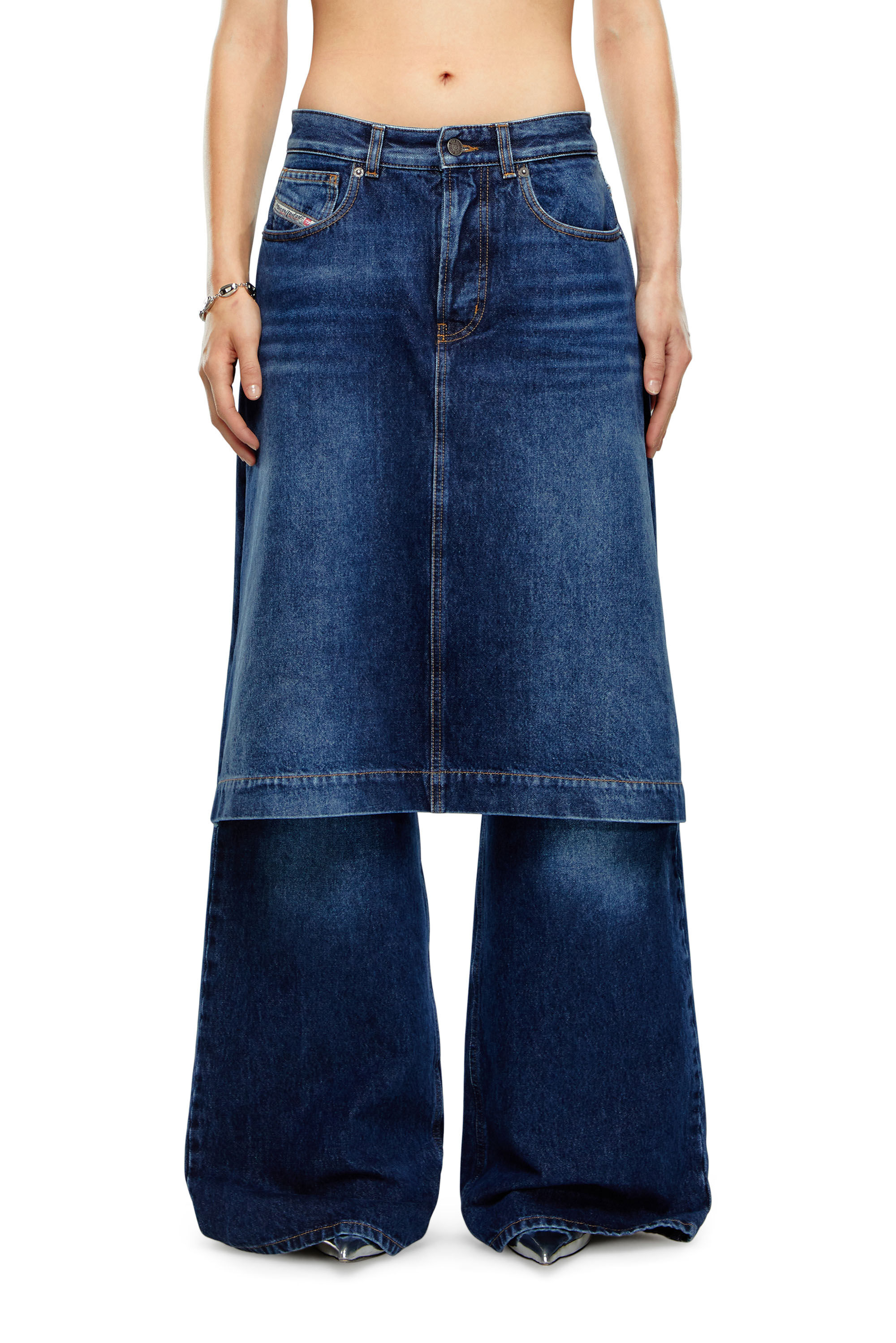 Diesel - Straight Jeans D-Syren 0DBCF, Azul Oscuro - Image 3