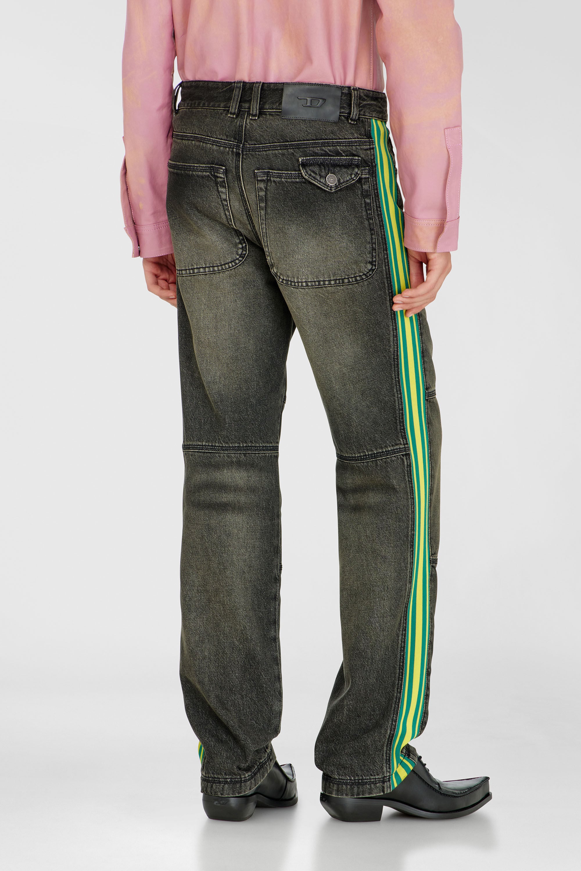 Diesel - Regular Jeans D-Arbus 0DBEZ Hombre, Negro/Gris oscuro - 5