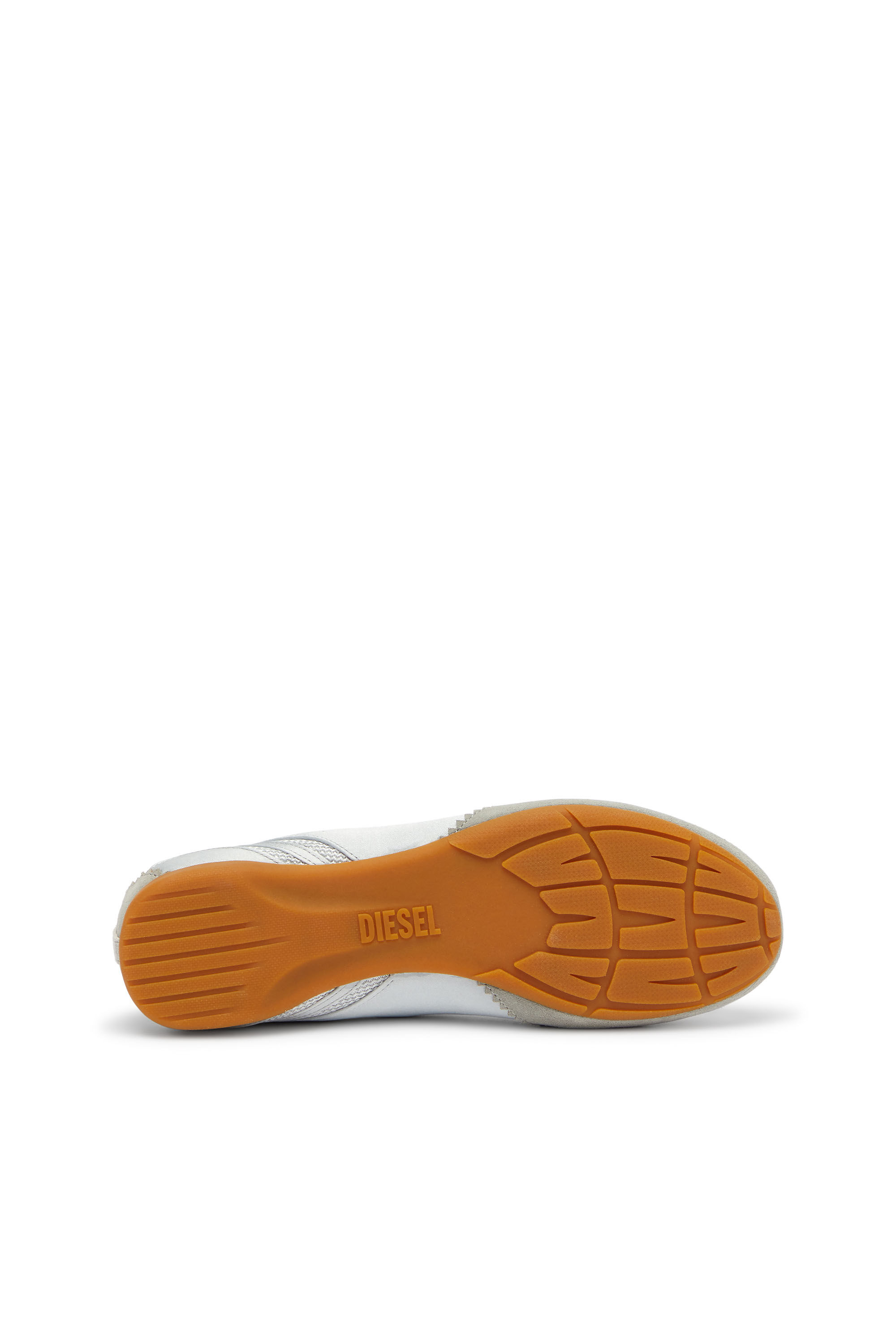 Diesel - D-MILE BALLERINA LACE UP II W, D-Mile - Bailarinas en piel y malla Mujer in Gris - 5