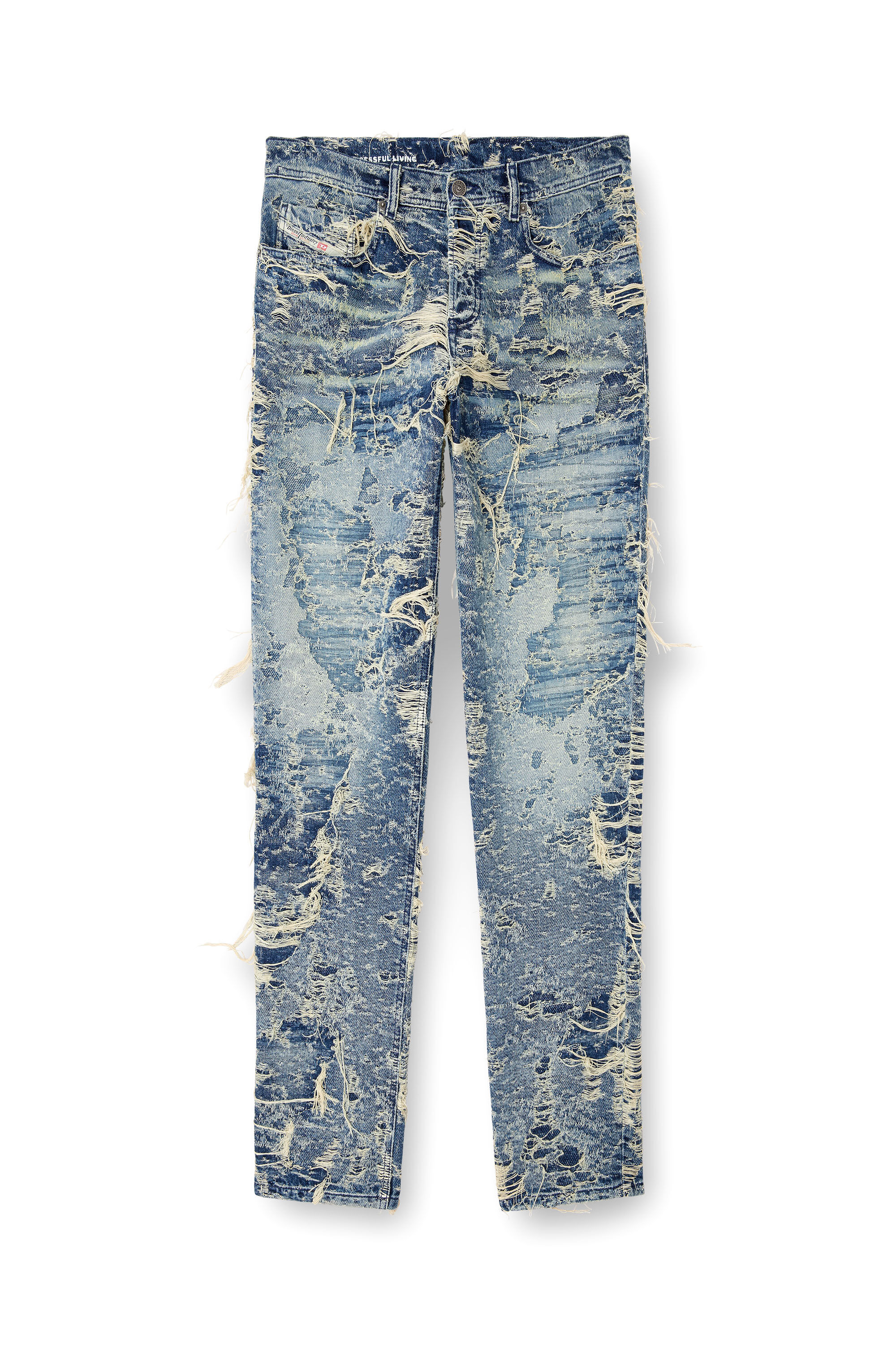 Diesel - Regular Jeans 2023 D-Finitive 09M04 Hombre, Azul medio - 2