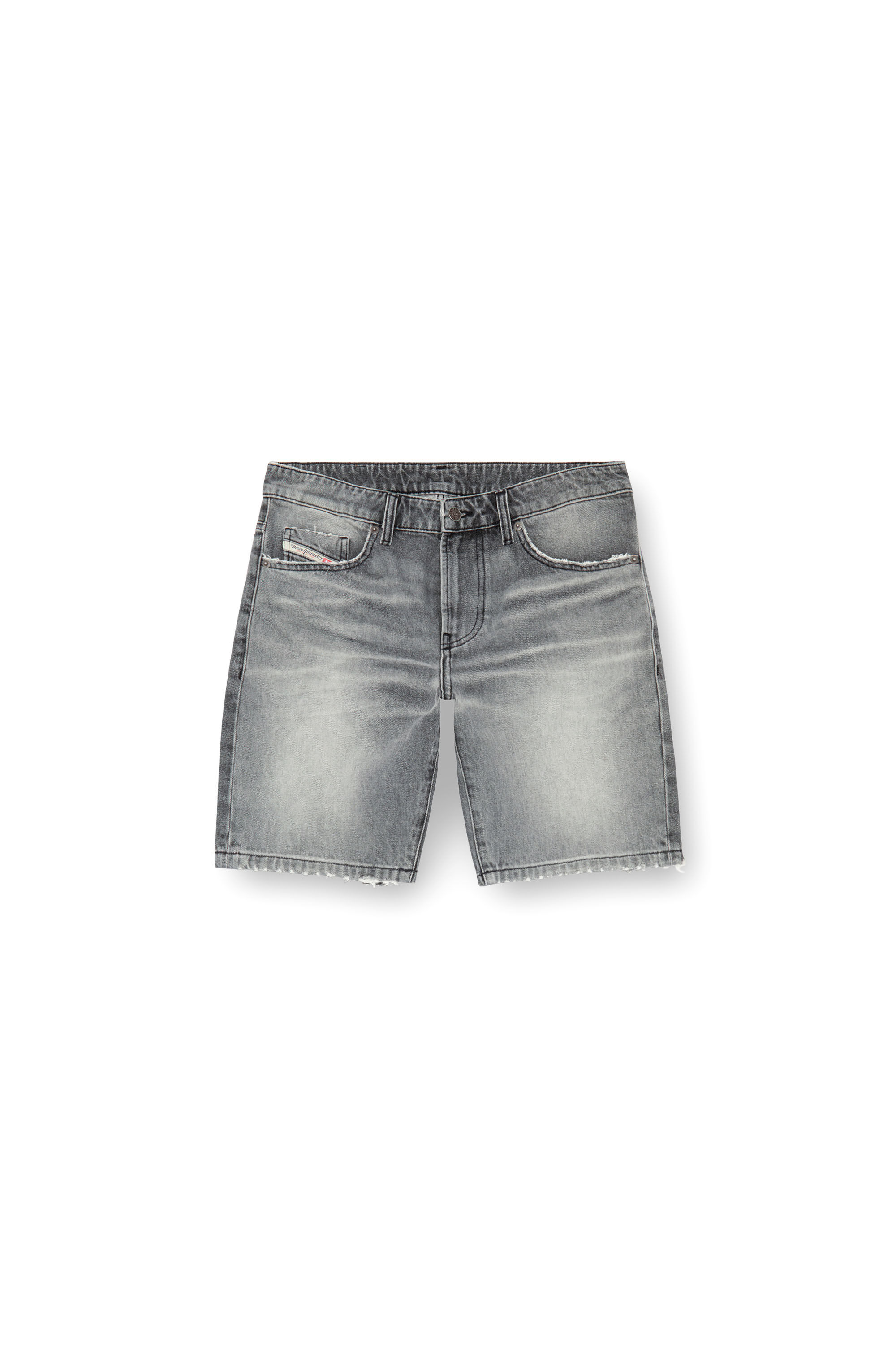 Pantalones cortos vaqueros slim Hombre Gris Diesel
