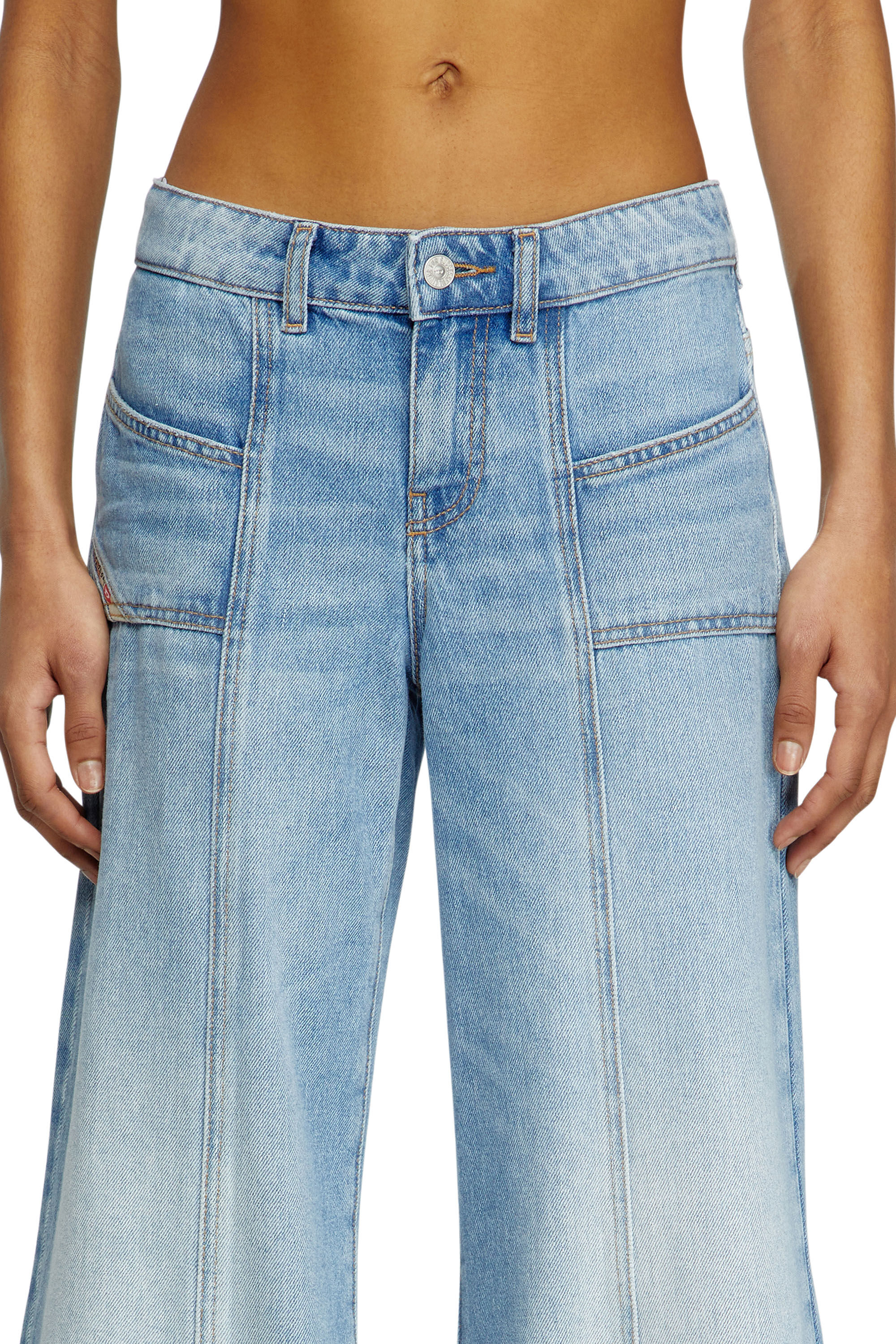 Vaqueros Mujer Flare | Azul Claro | Diesel D-Akii