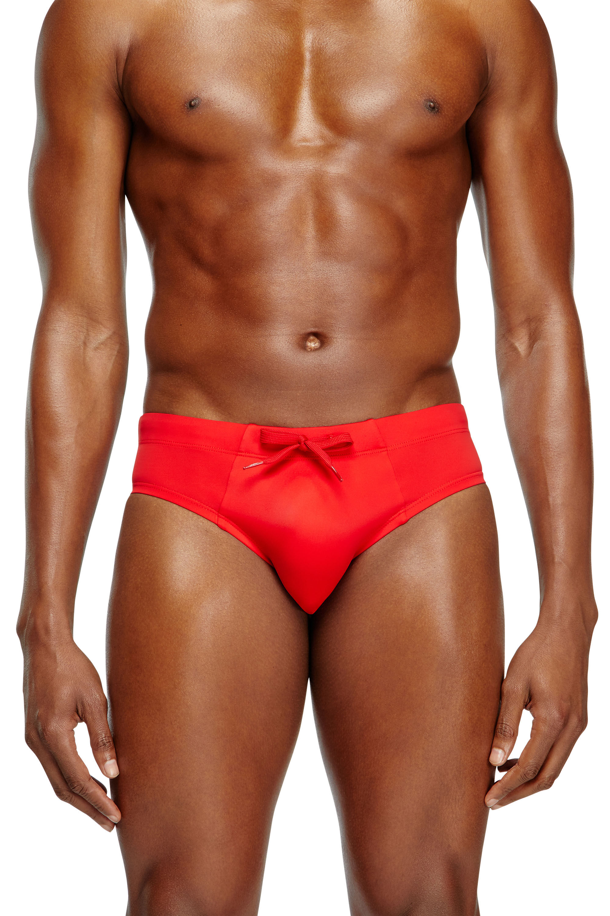 Diesel - ALFIE-D-CORE, Slip de ba&ntilde;o con logotipo en la parte trasera Hombre in Rojo - 1