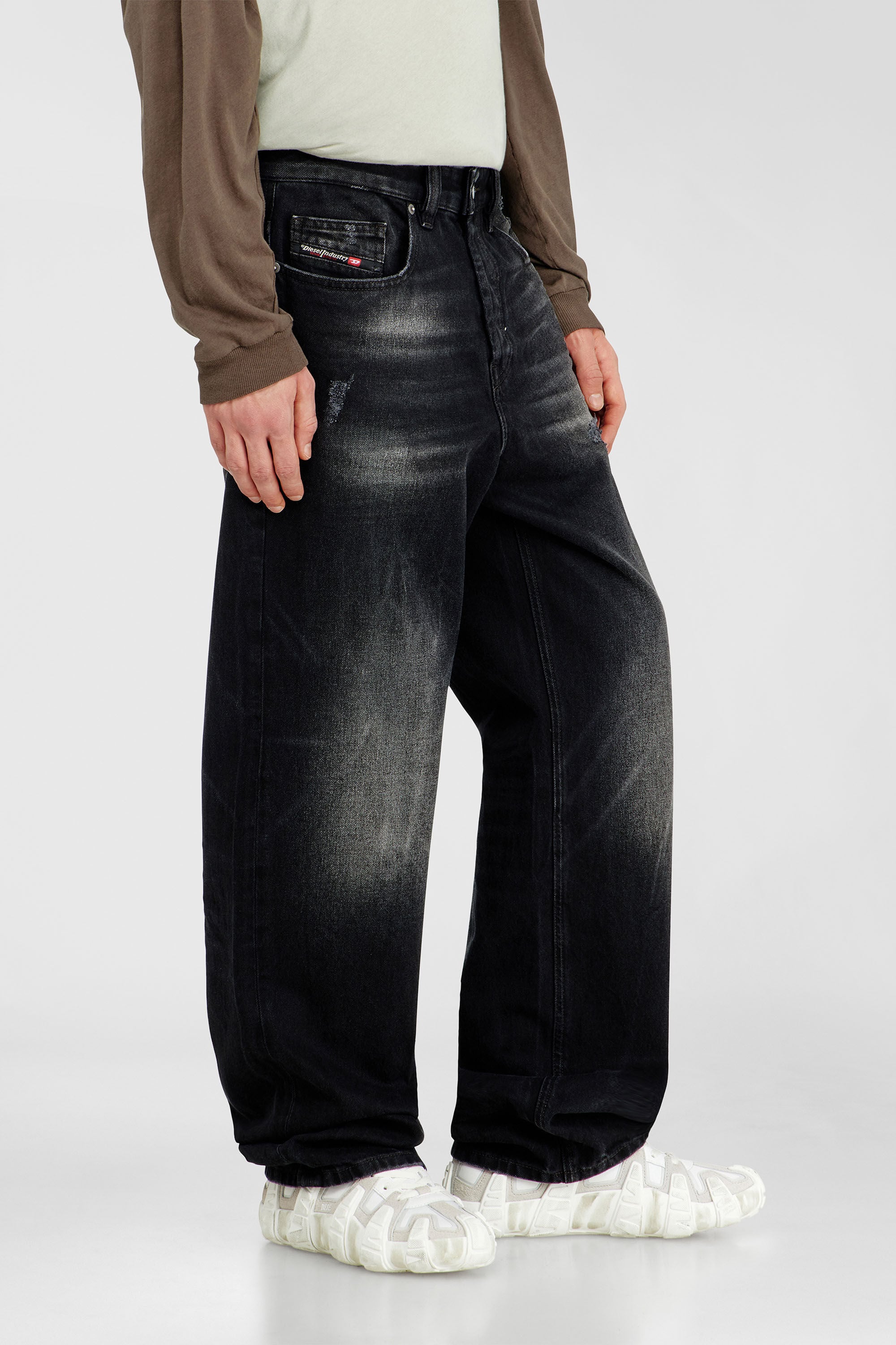 Diesel - Relaxed Jeans 2001 D-Macro 0BEBB Hombre, Negro - 7