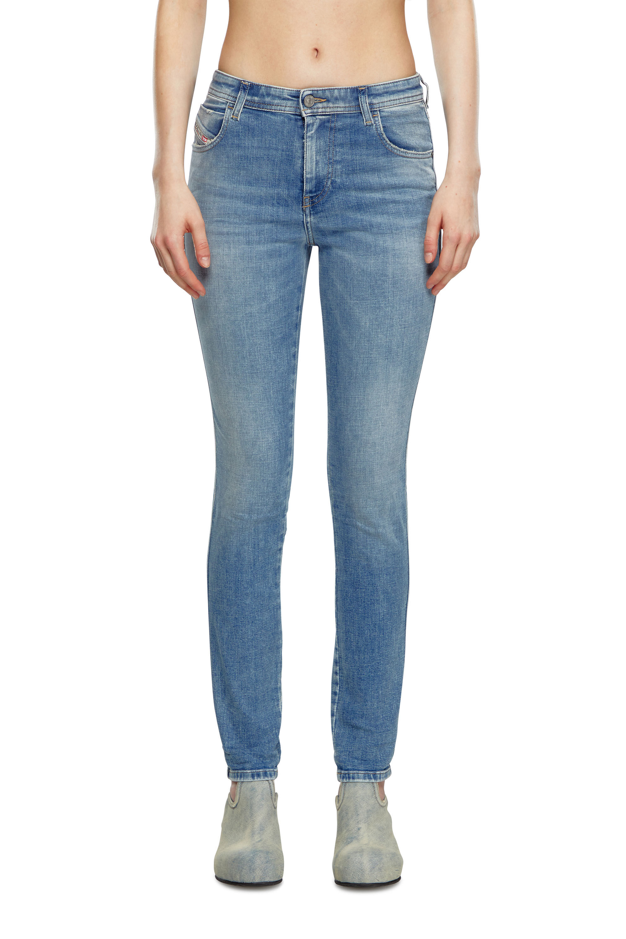 Diesel - Skinny Jeans 2015 Babhila 09J21, Azul Claro - Image 3