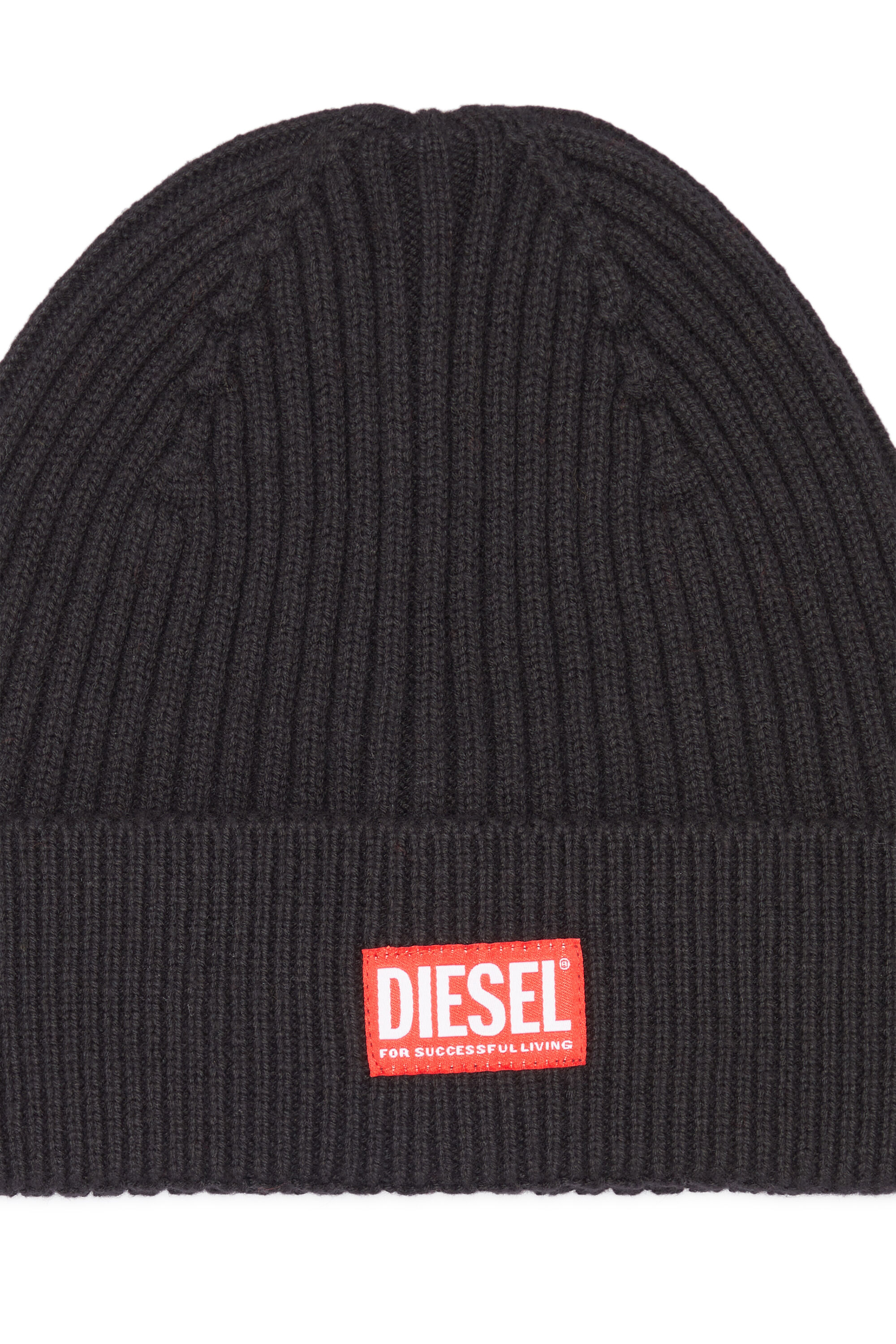 K-CODER-H 2X2 : Ribbed beanie with logo patch | Diesel