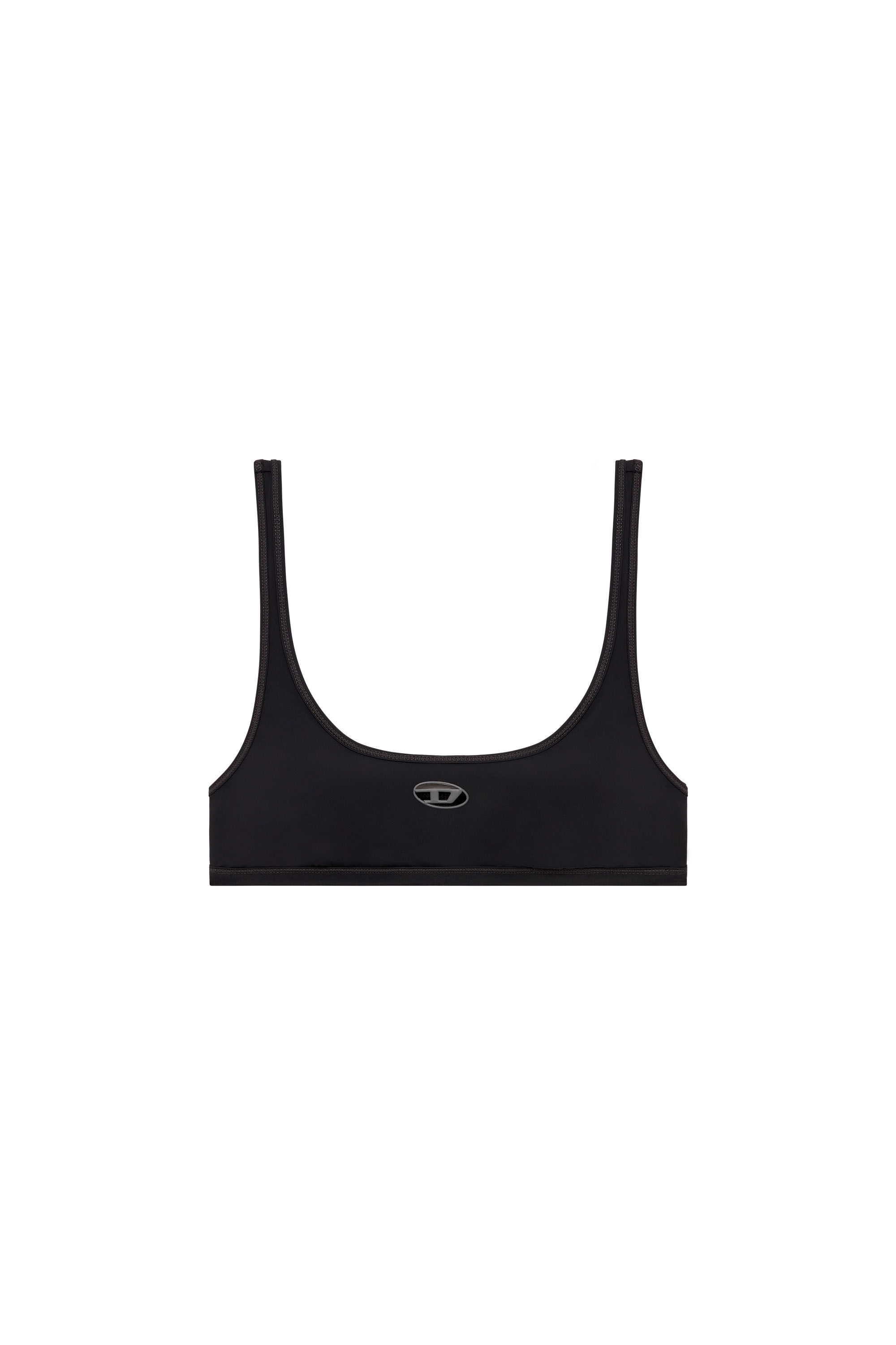 Diesel - CHELSEA-UTLT, Sujetador deportivo con logotipo recortado Mujer in Negro - 1